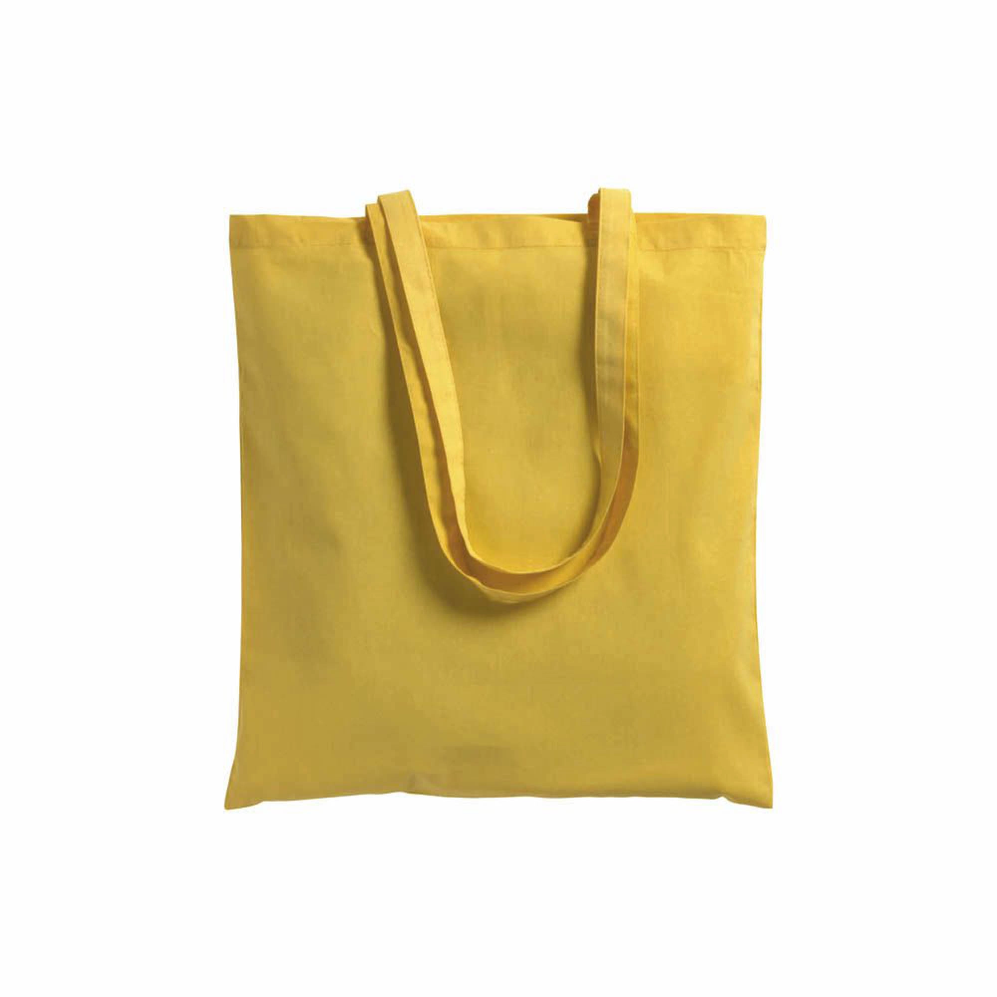 Immagine Shopper in cotone 180 g/m2, manici lunghi e soffietto