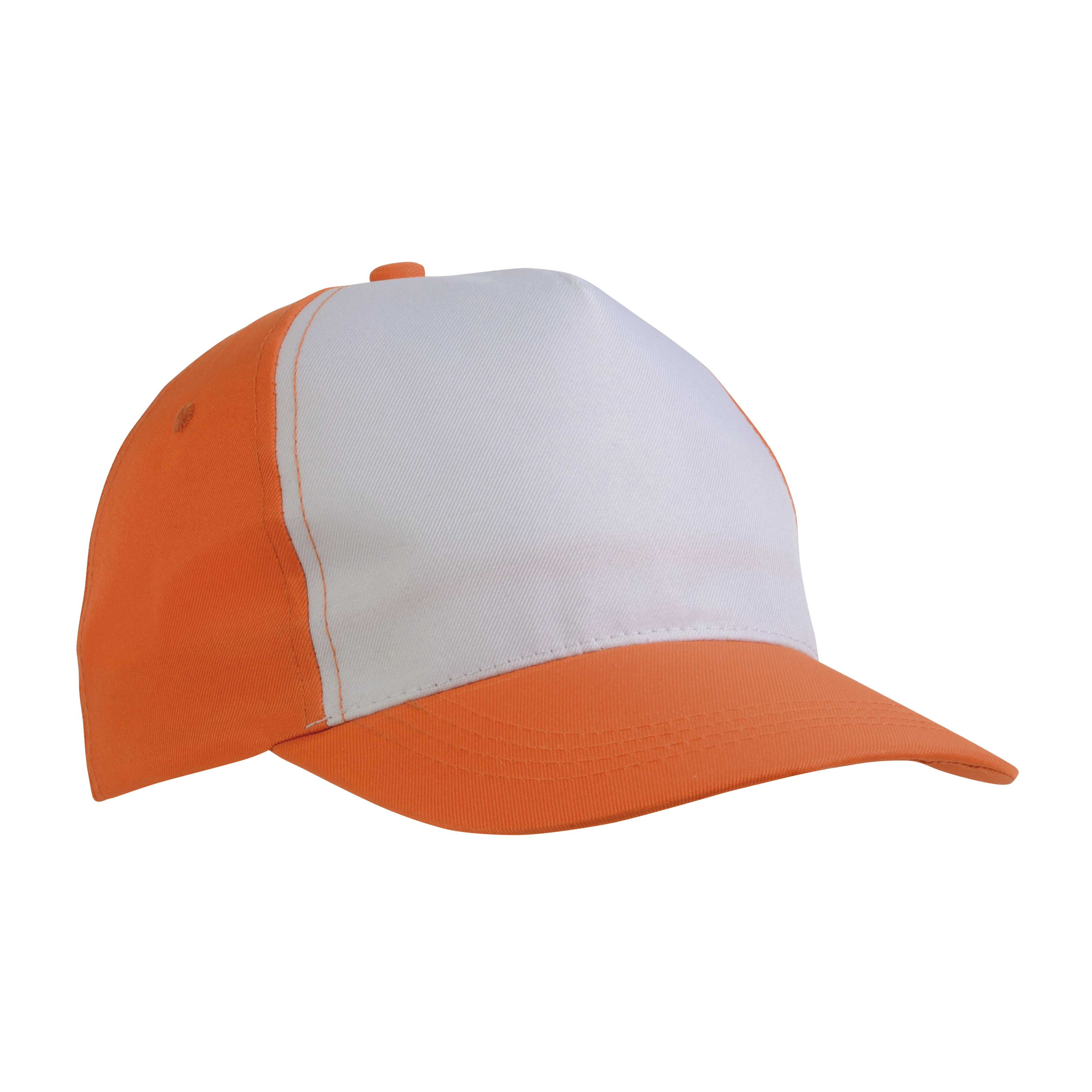 Immagine Cappellino in poliestere, 5 pannelli, regolazione a velcro