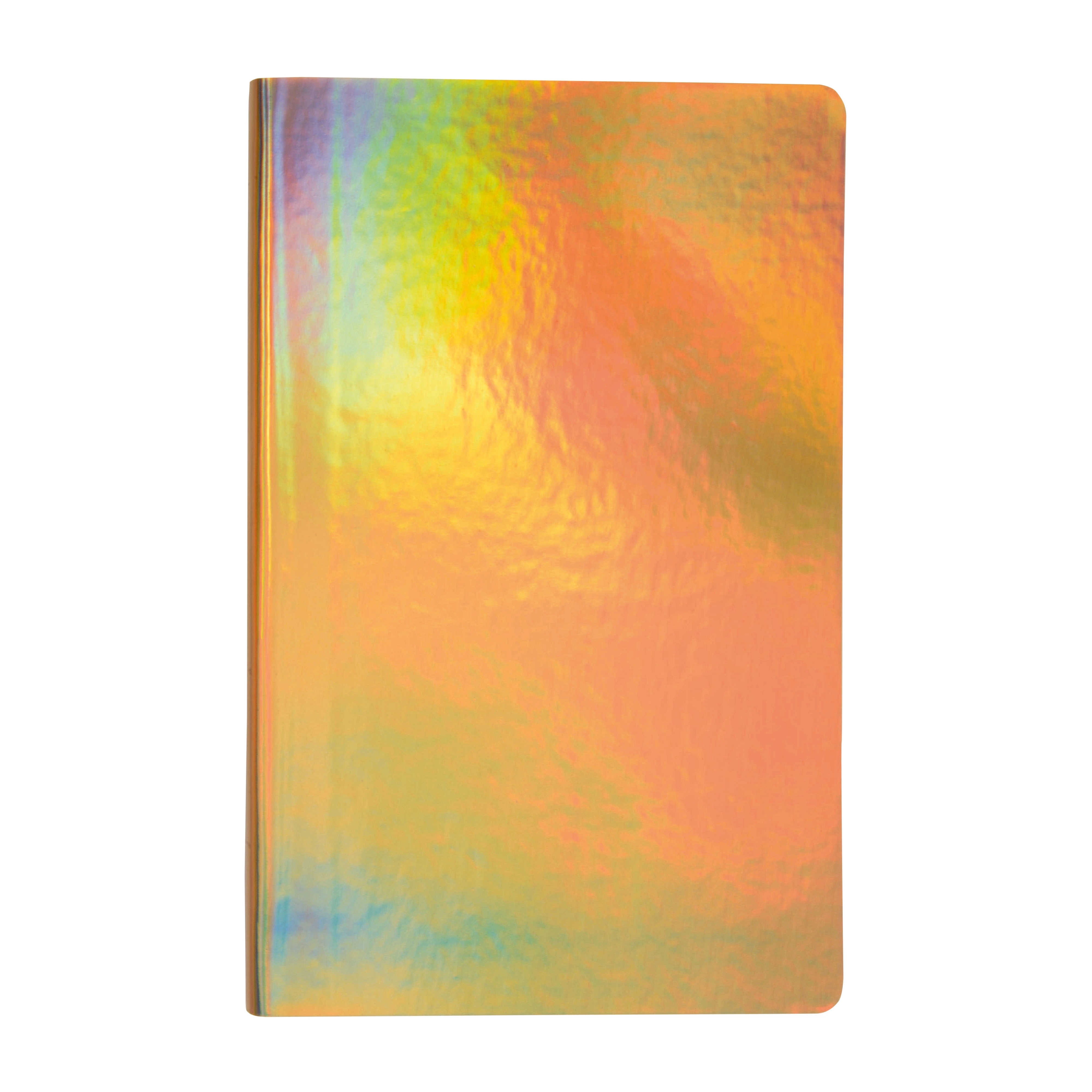 Immagine Quaderno in cartoncino effetto metallizzato, fogli a righe color avorio (64 pag.)
