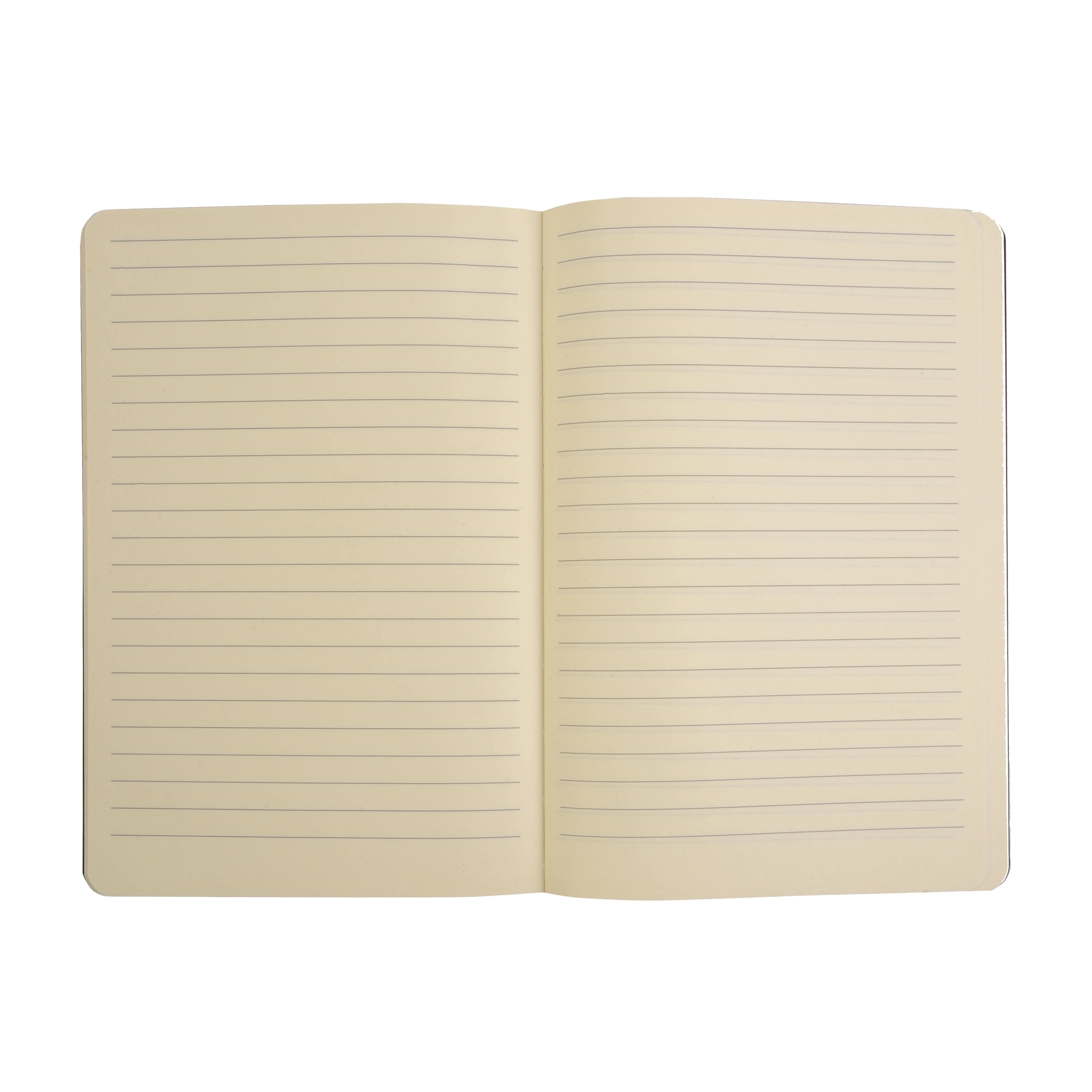 Immagine Quaderno in cartoncino effetto metallizzato, fogli a righe color avorio (64 pag.)