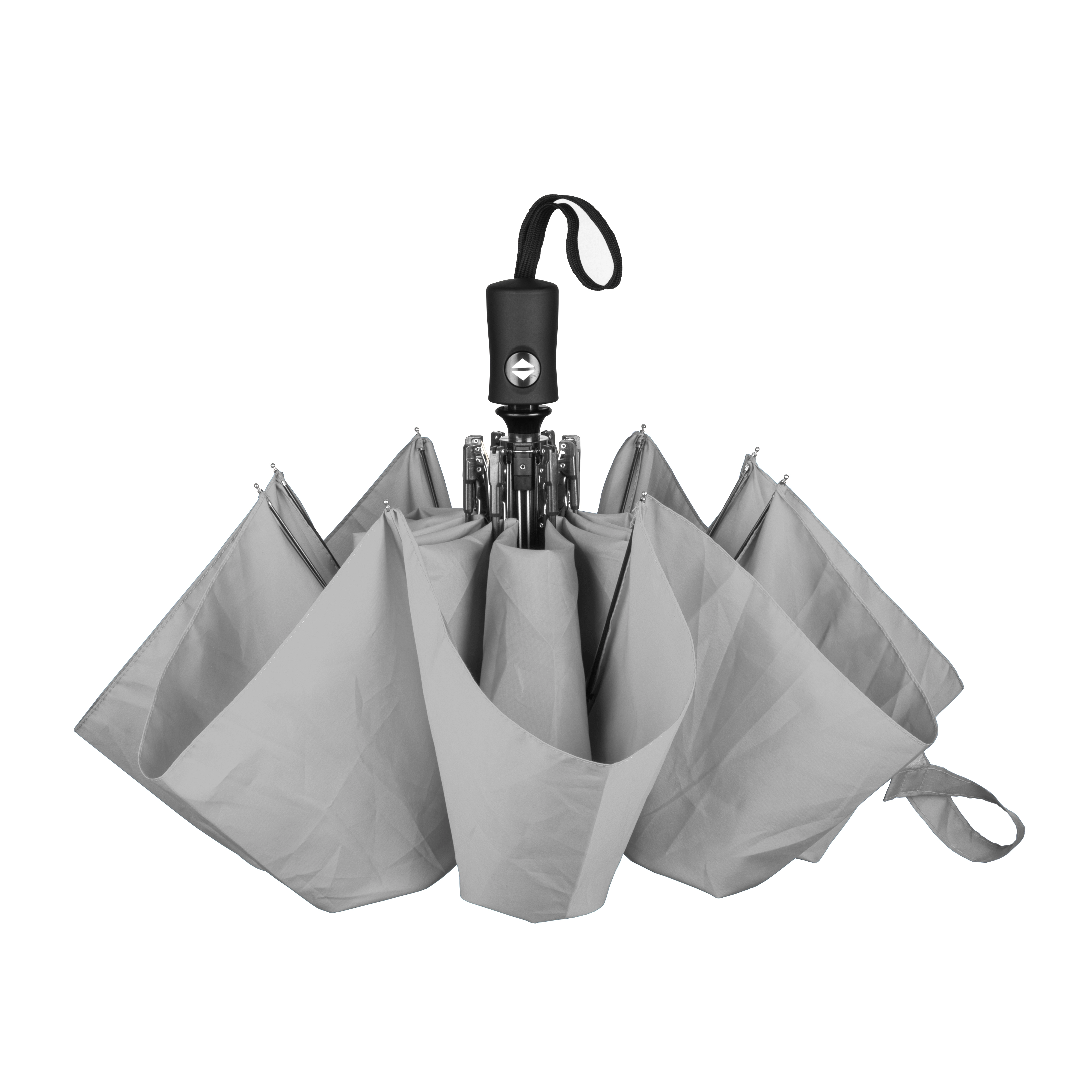 Immagine Mini ombrello apri-chiudi a pulsante in Polyester seta, inserito in guaina
