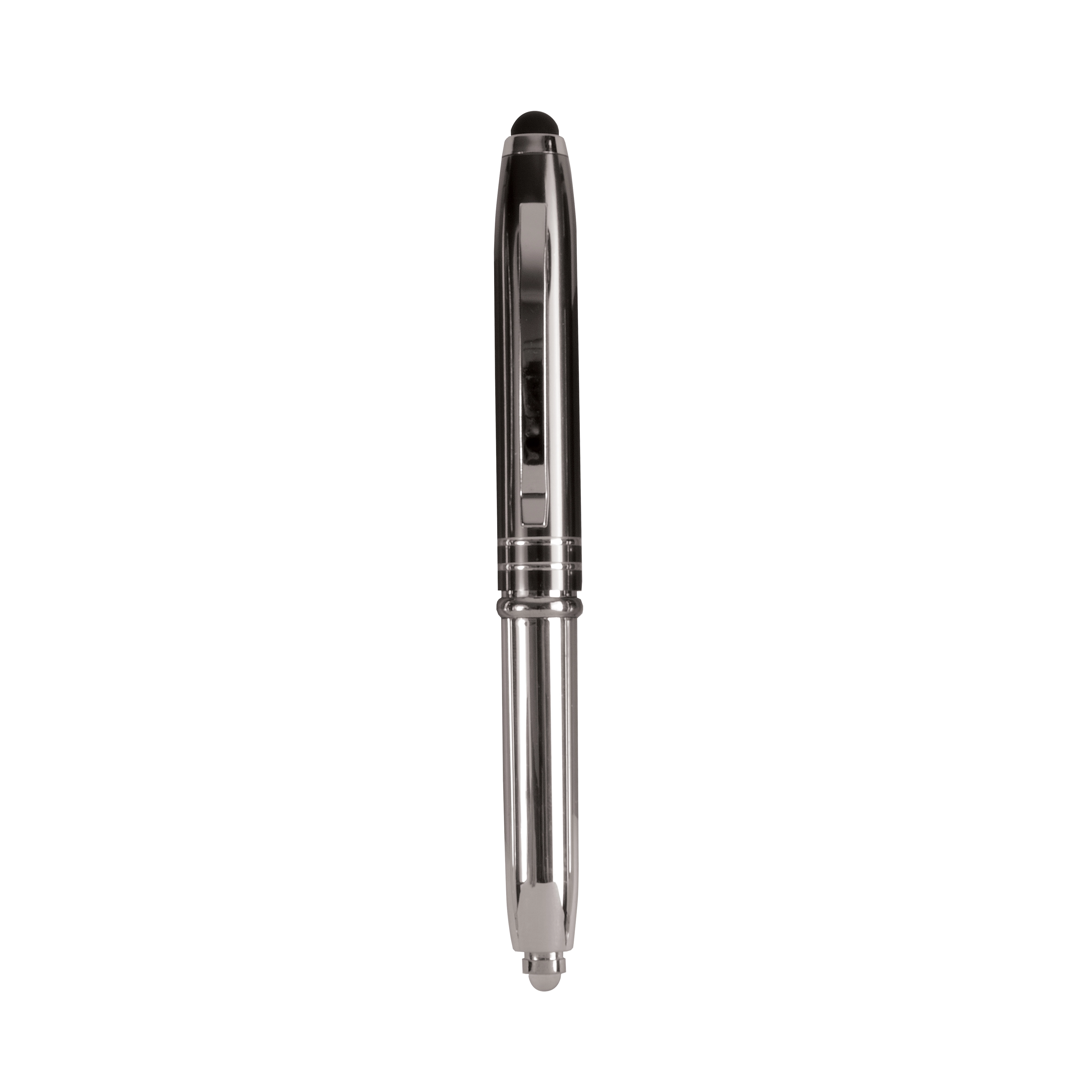 Immagine Mini-penna a sfera con luce e gommino per touch screen