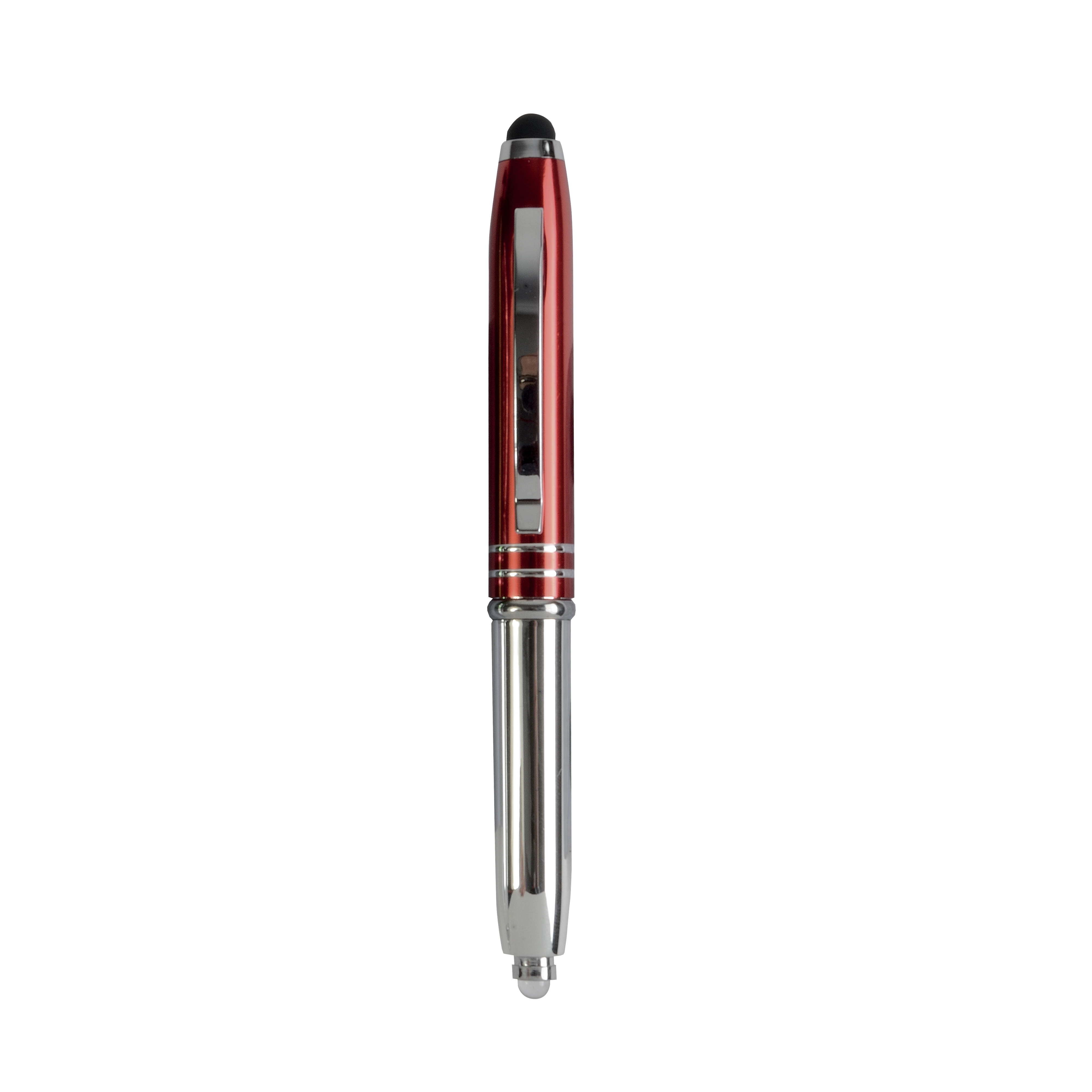 Immagine Mini-penna a sfera con luce e gommino per touch screen