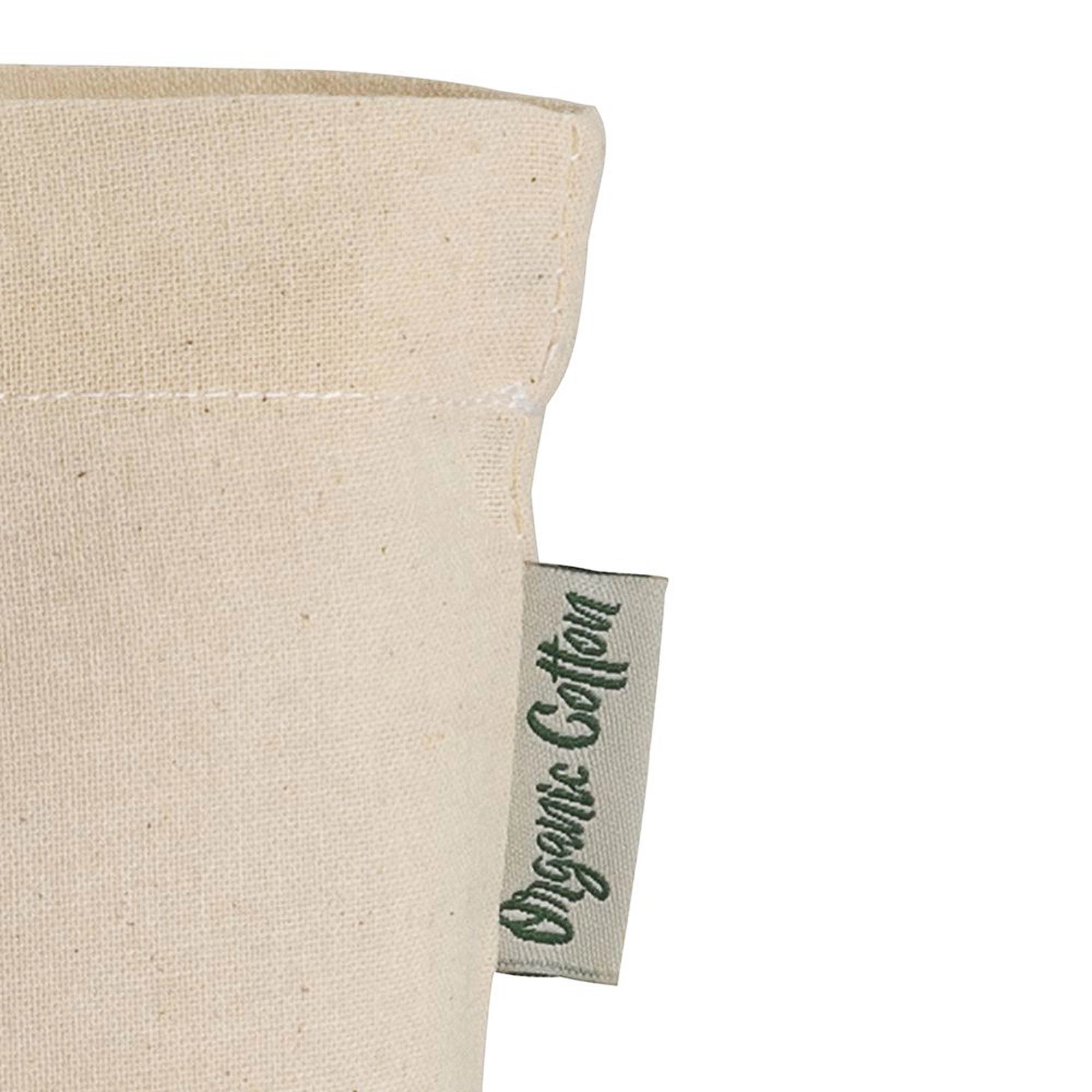Immagine Shopper in cotone biologico con manici corti e soffietto alla base