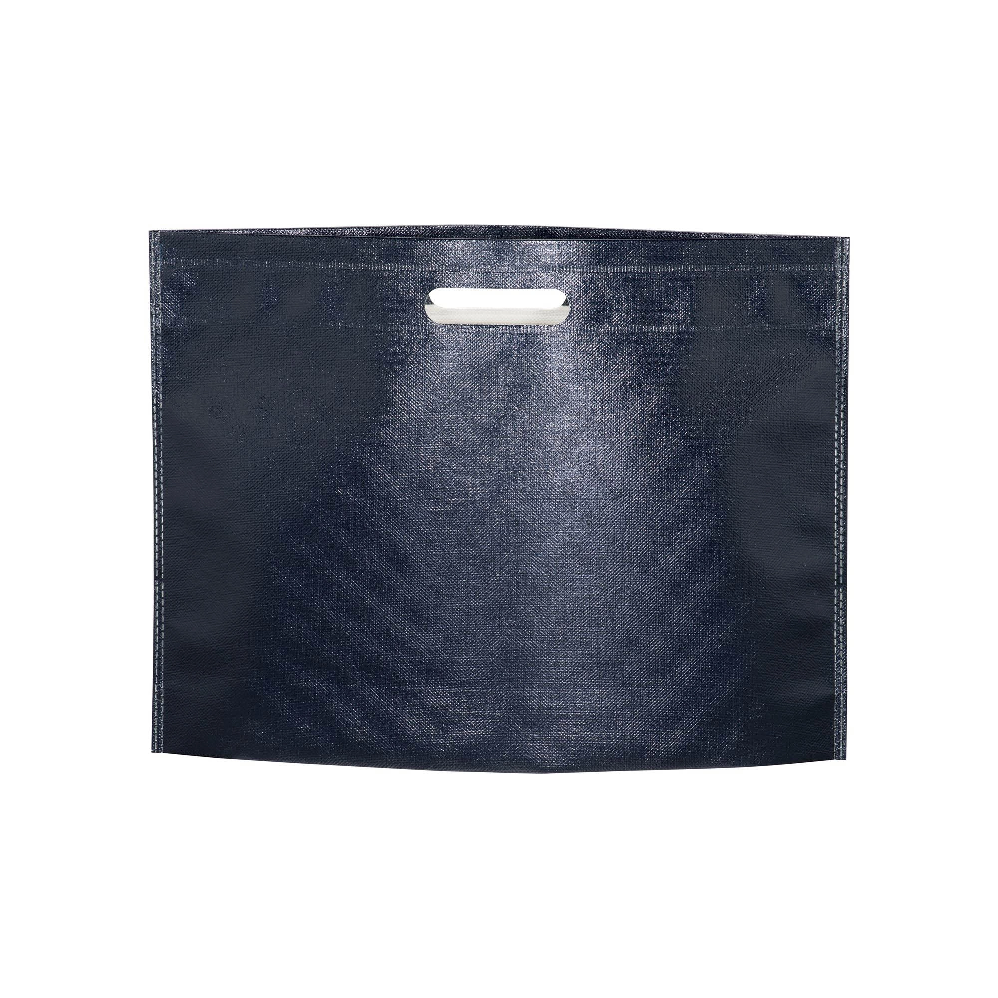 Immagine Shopper in TNT laminato metallizzata, manici corti
