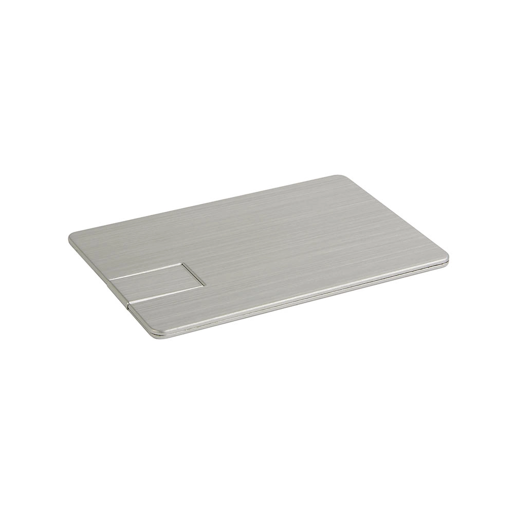 Immagine Chiavetta USB 8GB a a forma di tessera in metallo.