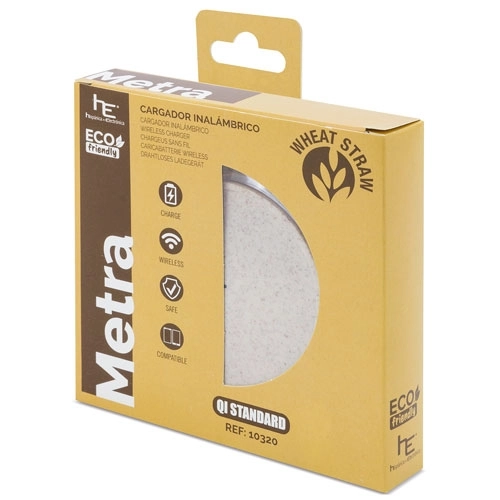 Immagine CARICABATTERIE WIRELESS 10W FIBRA DI GRANO 