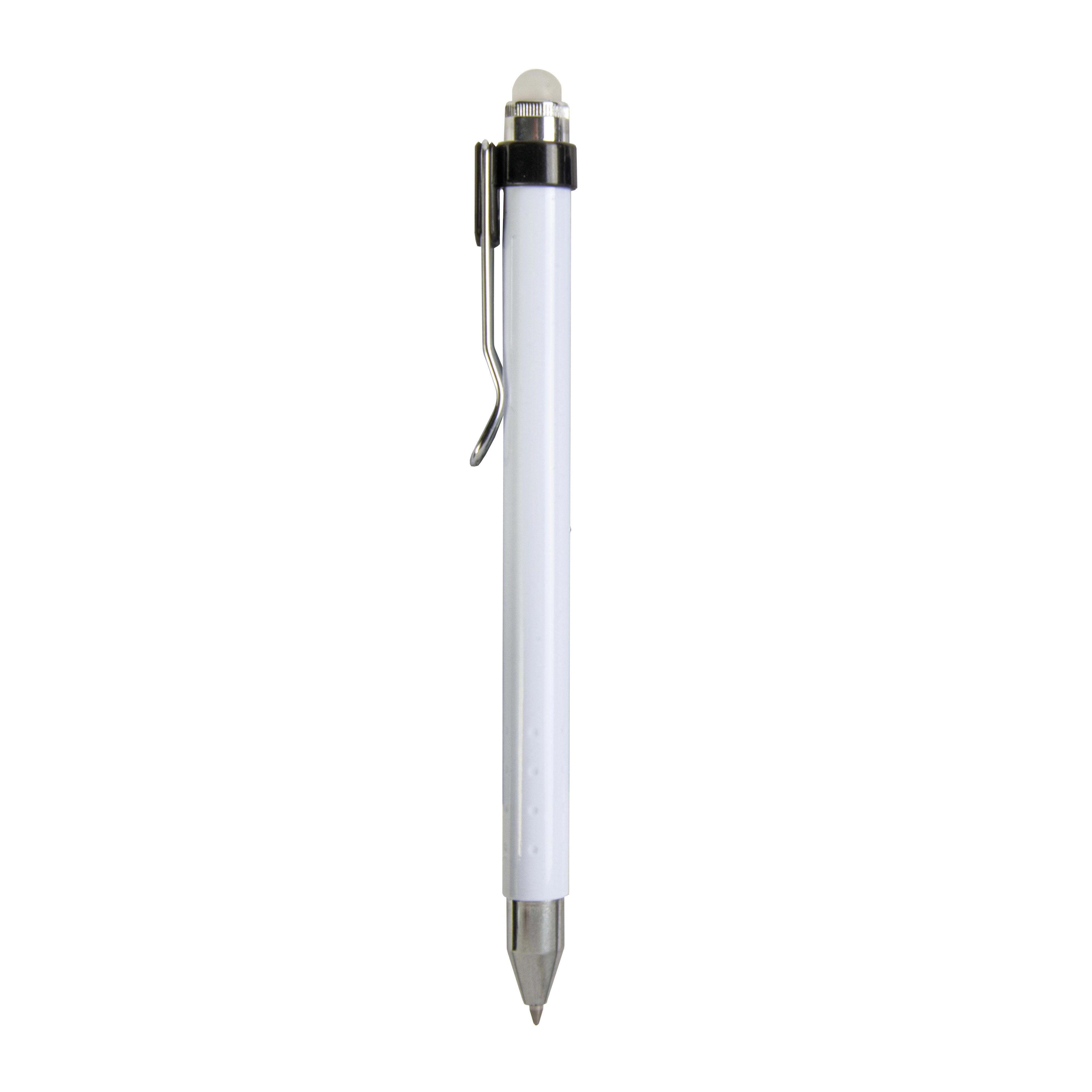 Immagine Penna a scatto plastica con inchiostro cancellabile e clip in metallo