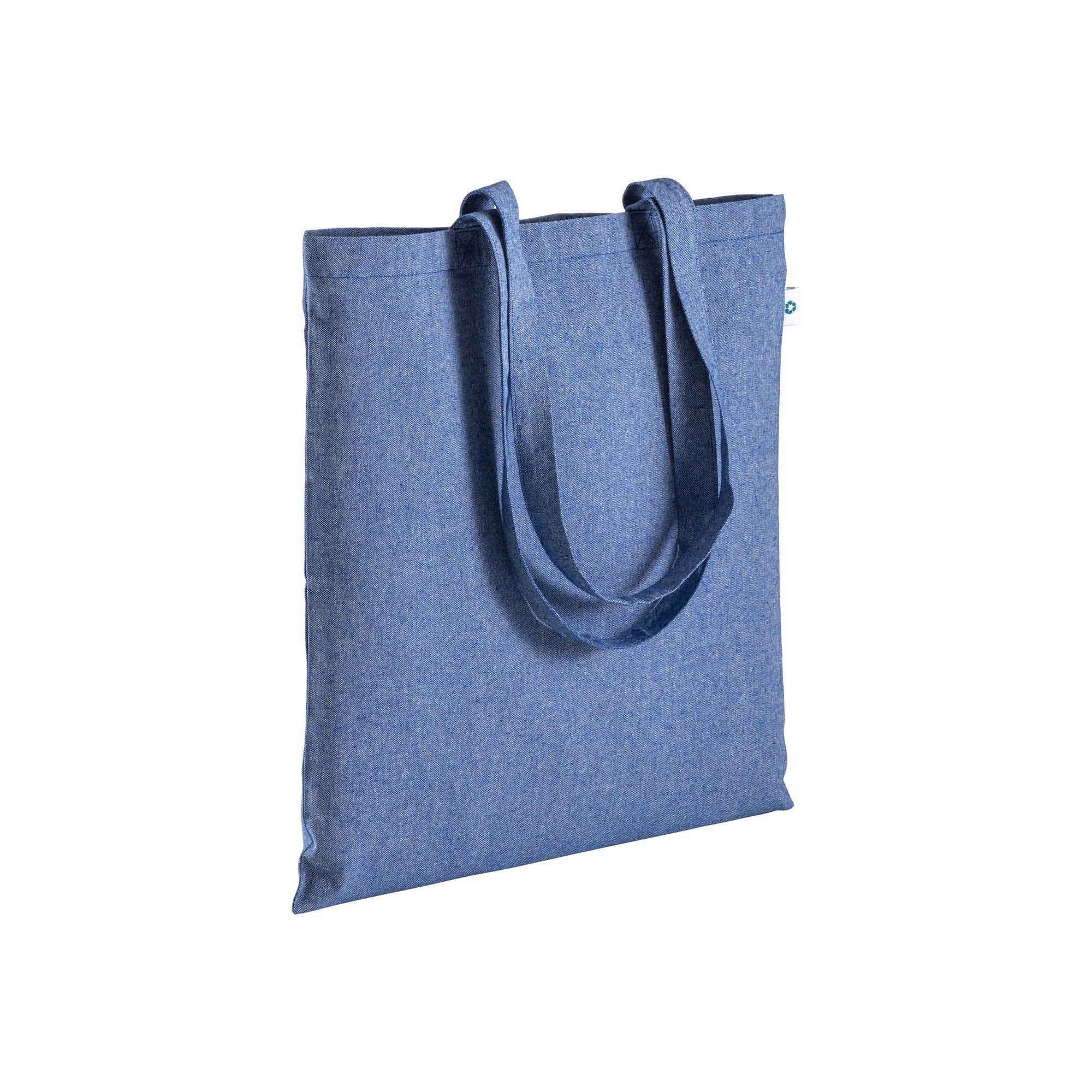 Immagine Shopper in cotone riciclato 190 g/m2, manici lunghi
