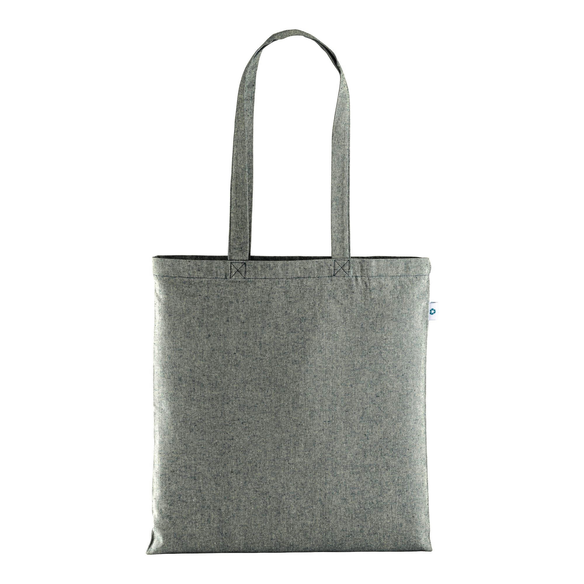 Immagine Shopper in cotone riciclato 190 g/m2, manici lunghi