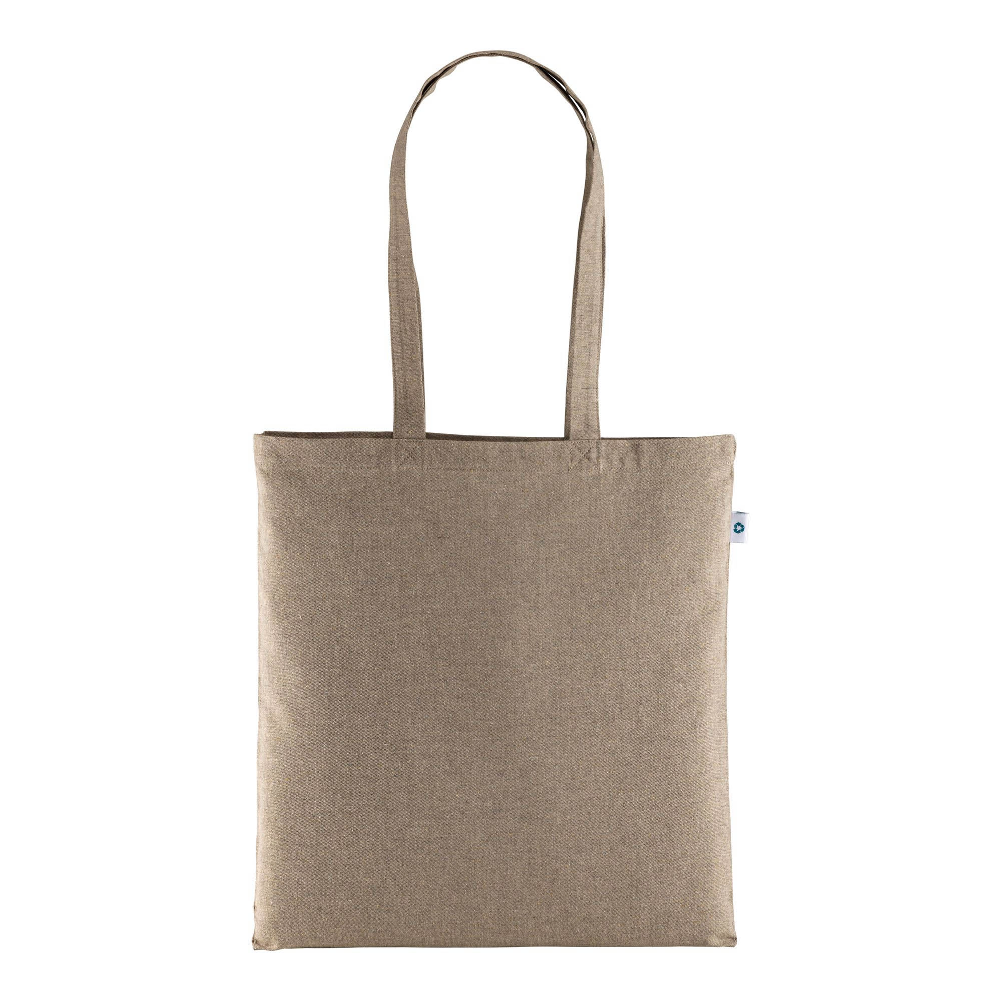 Immagine Shopper in cotone riciclato 190 g/m2, manici lunghi
