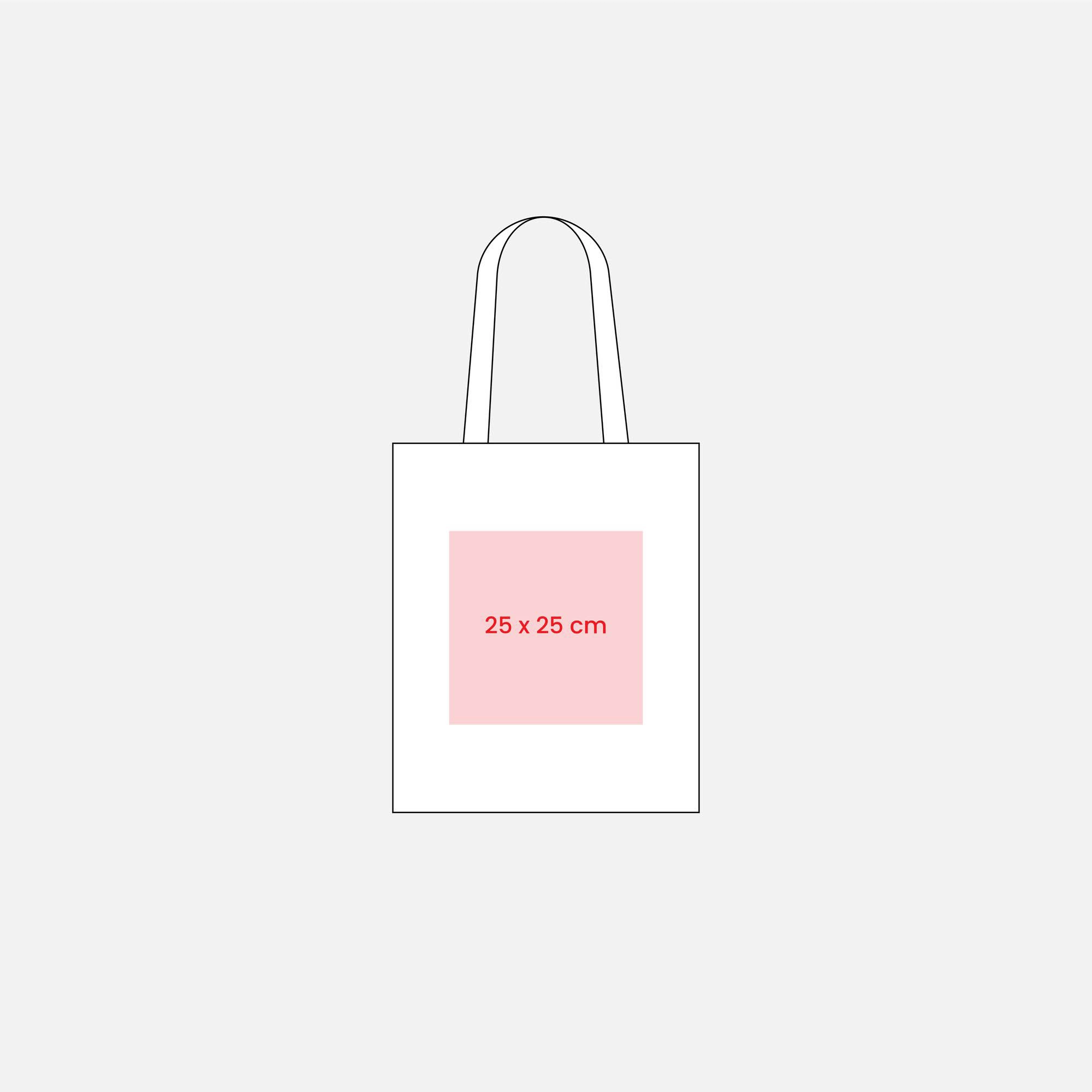 Immagine Shopper in cotone riciclato 190 g/m2, manici lunghi