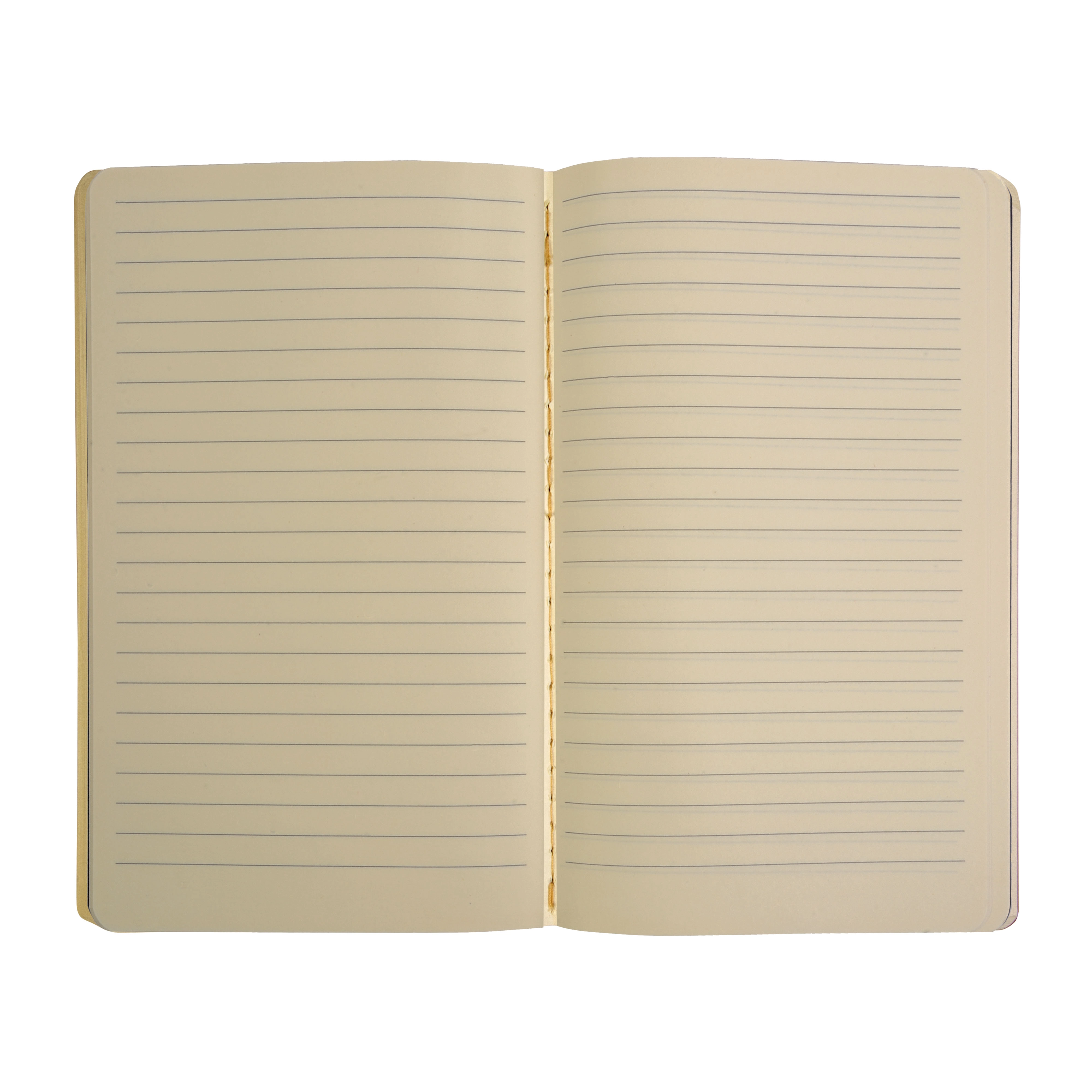 Immagine Quaderno con copertina in carta riciclata, fogli a righe color avorio, 50 pag., 9X14 cm
