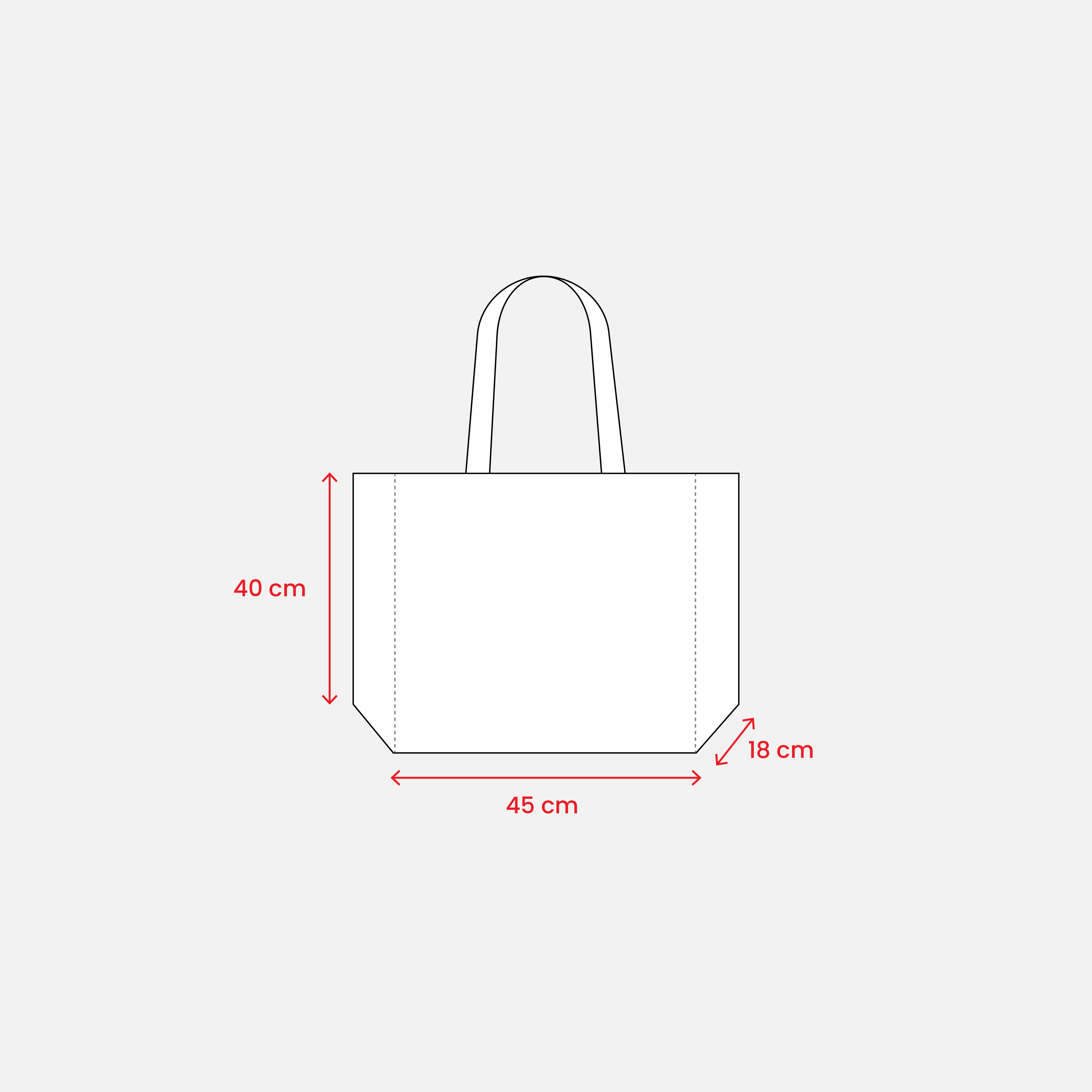 Immagine Shopper con soffietto in R-pet 80g/m2, manici lunghi