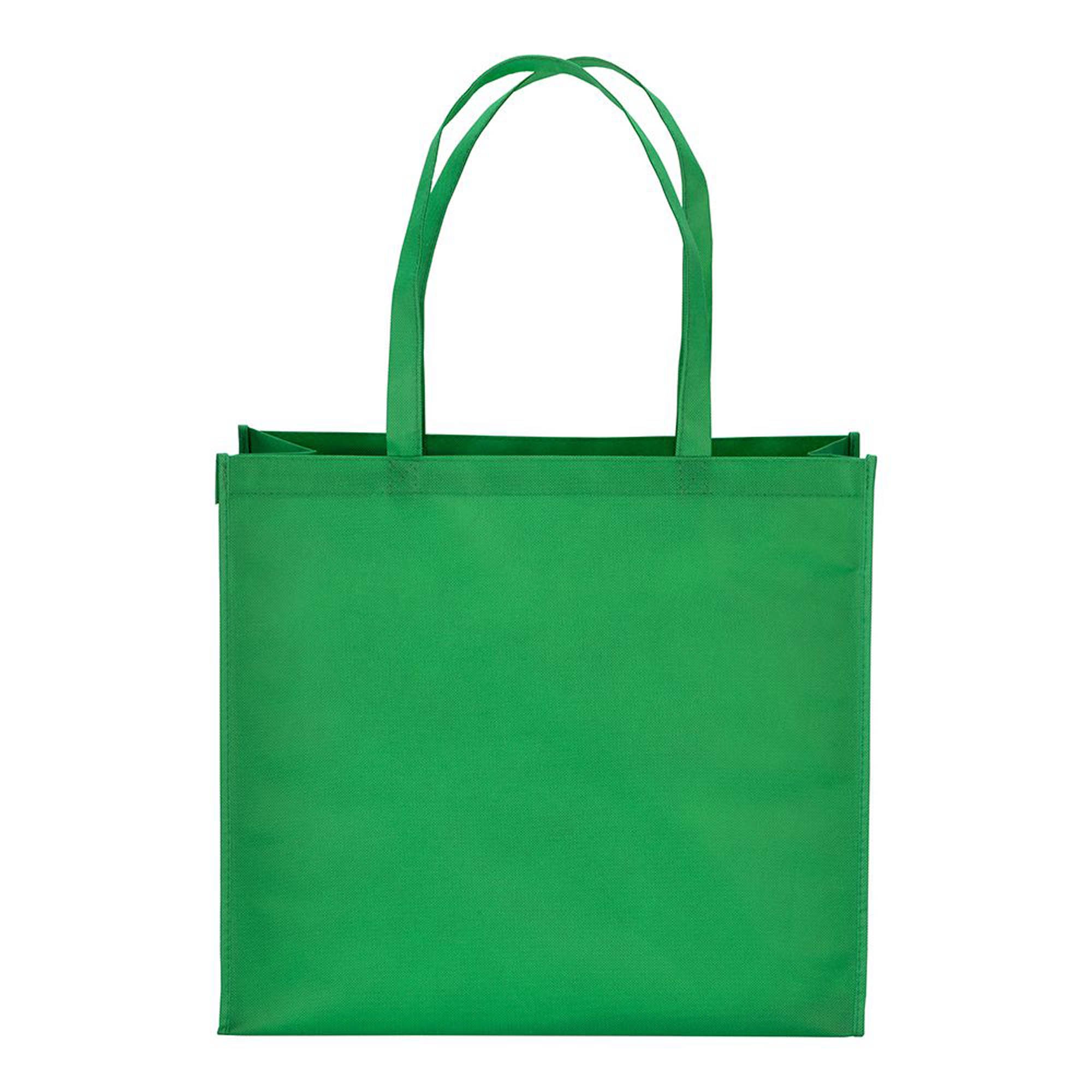 Immagine Shopper con soffietto in R-pet 80g/m2, manici lunghi