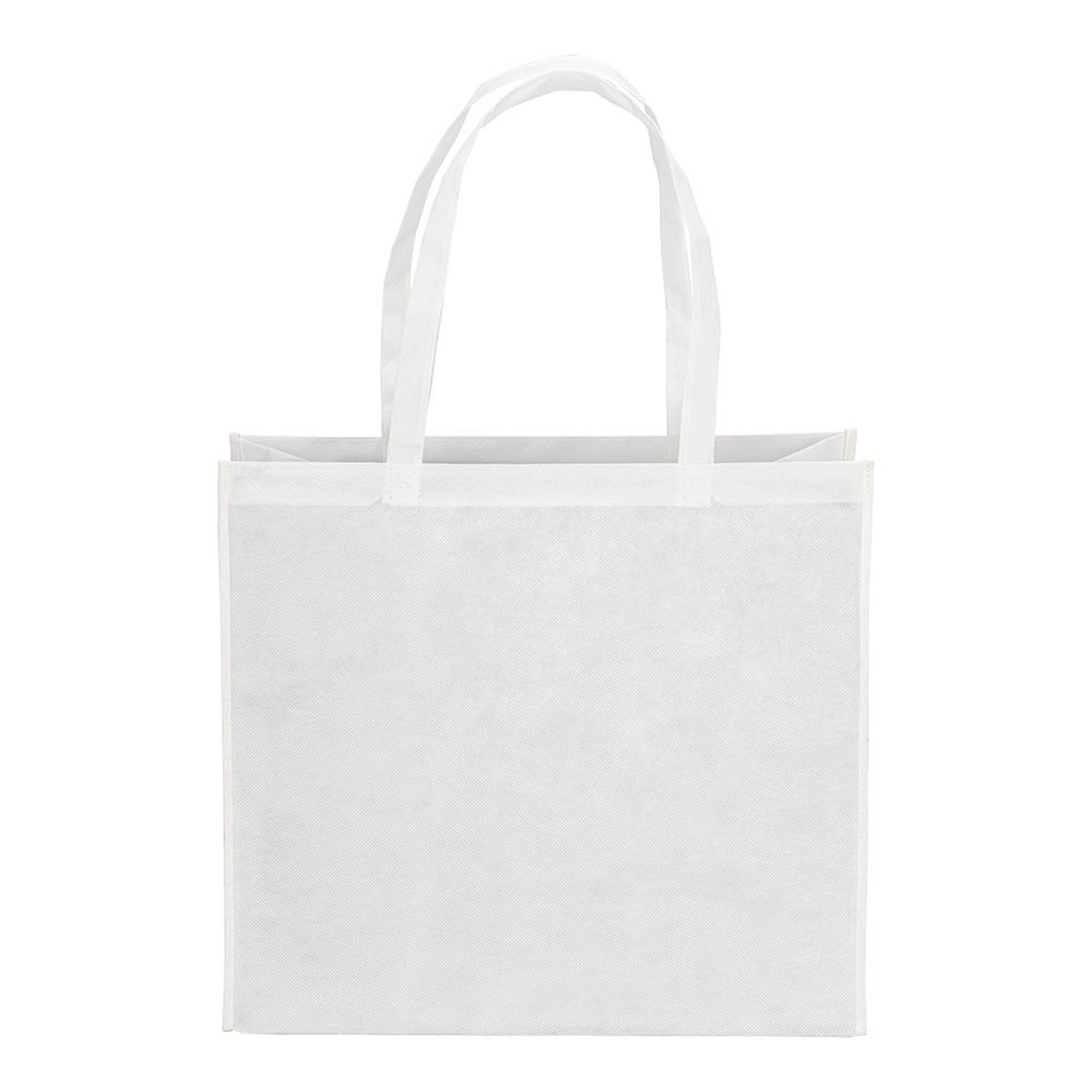 Immagine Shopper con soffietto in R-pet 80g/m2, manici lunghi