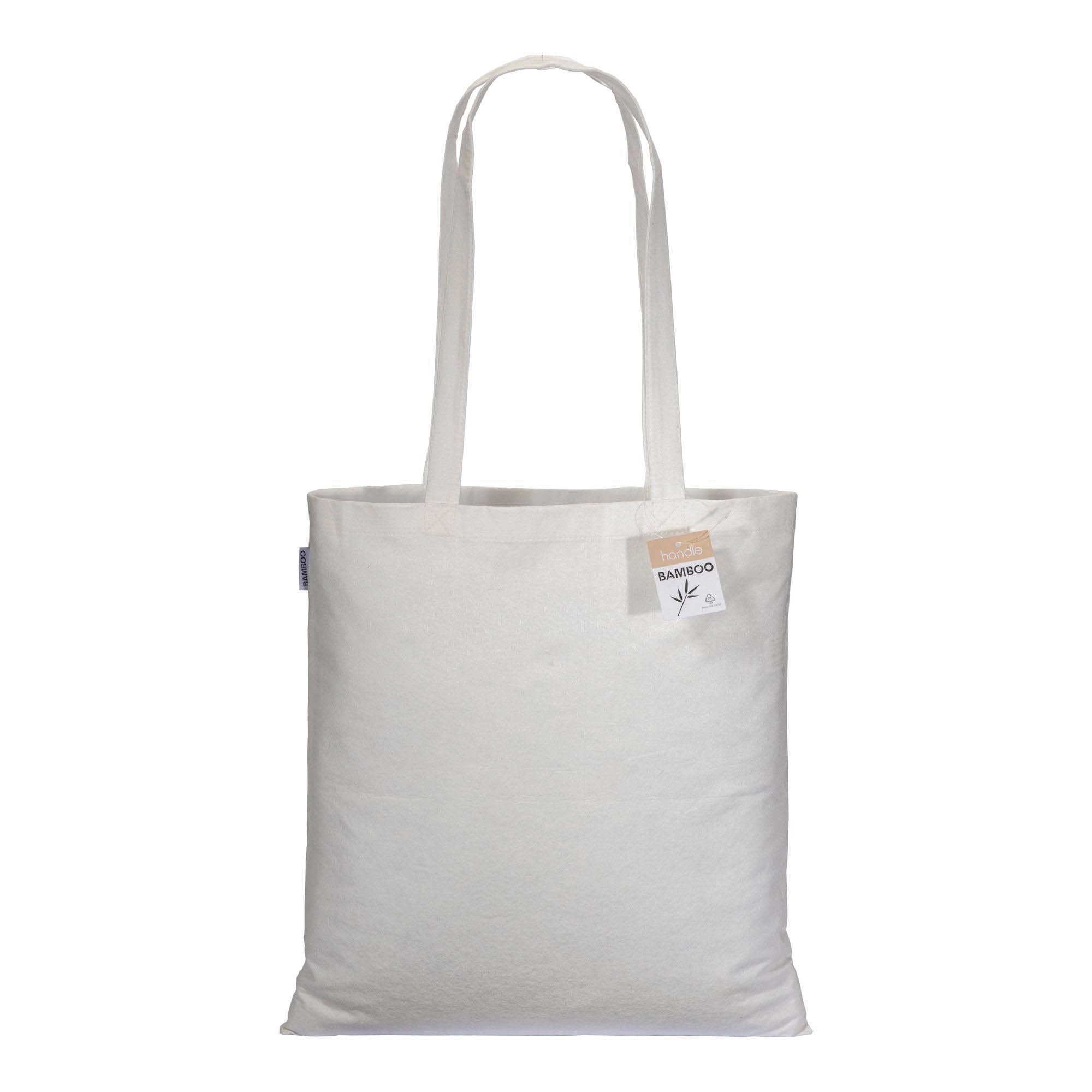 Immagine Shopper in fibra di bambù 135 g/m2, manici lunghi