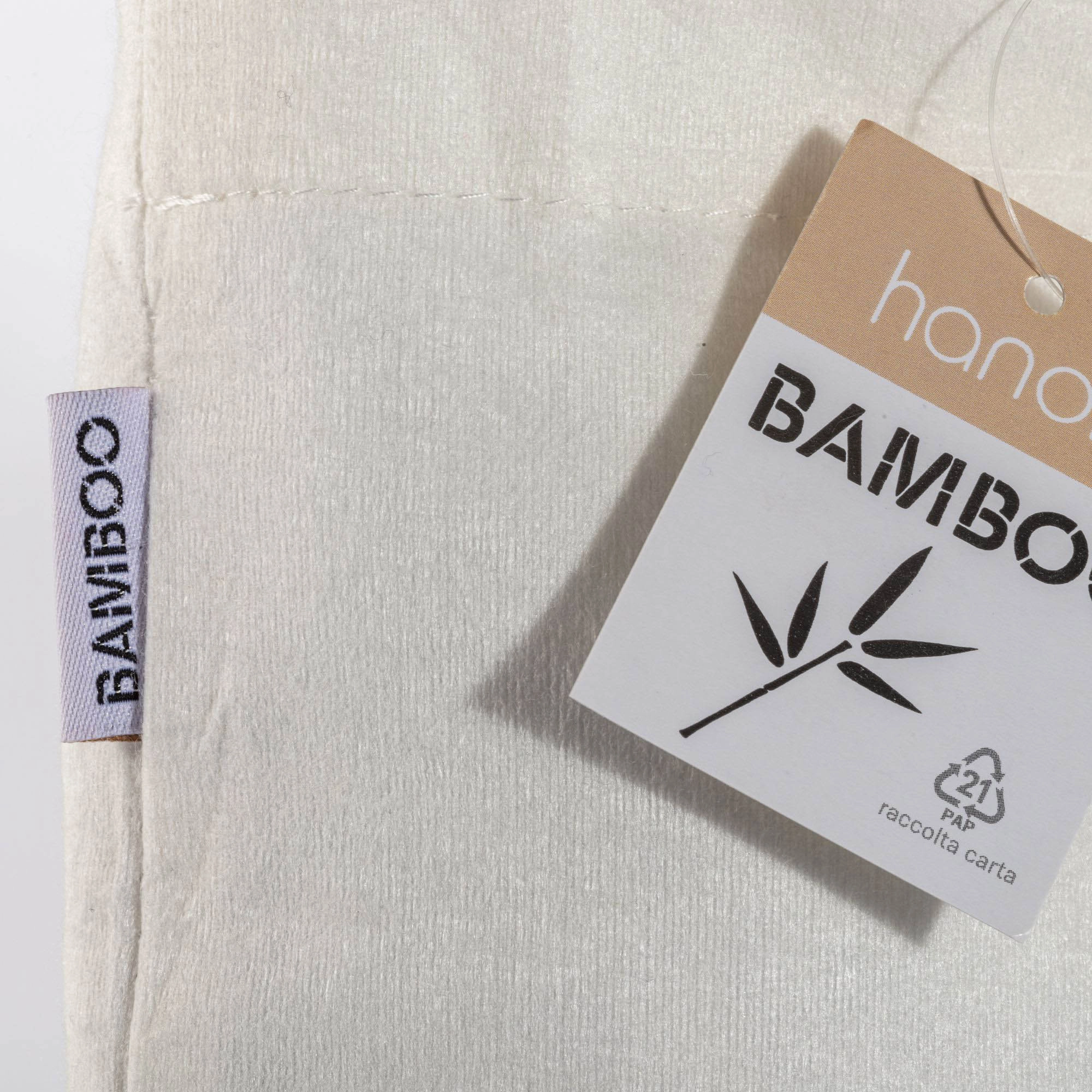 Immagine Shopper in fibra di bambù 135 g/m2, manici lunghi