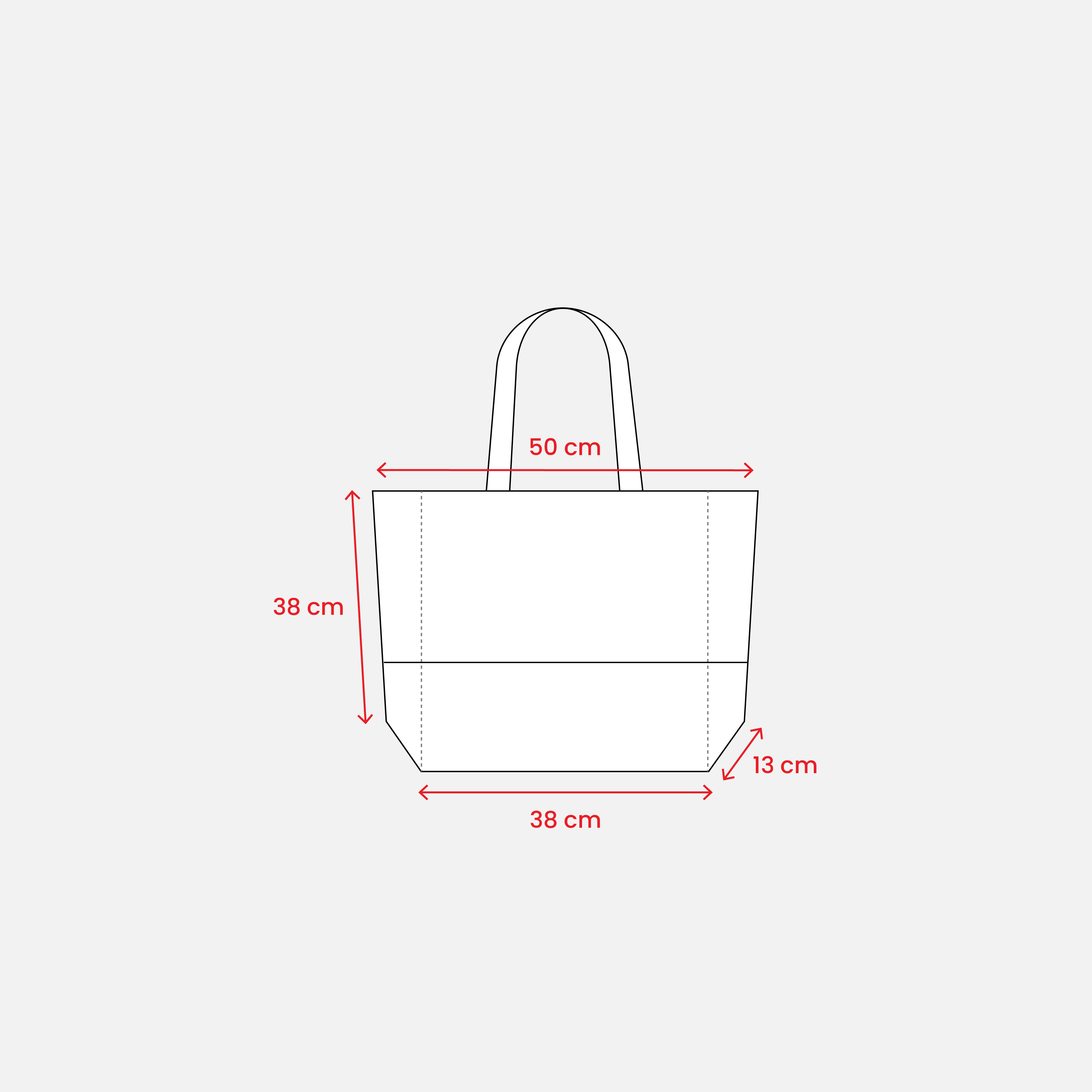 Immagine Shopper in cotone 280 g/m2 con soffietto, con base in juta, manici lunghi