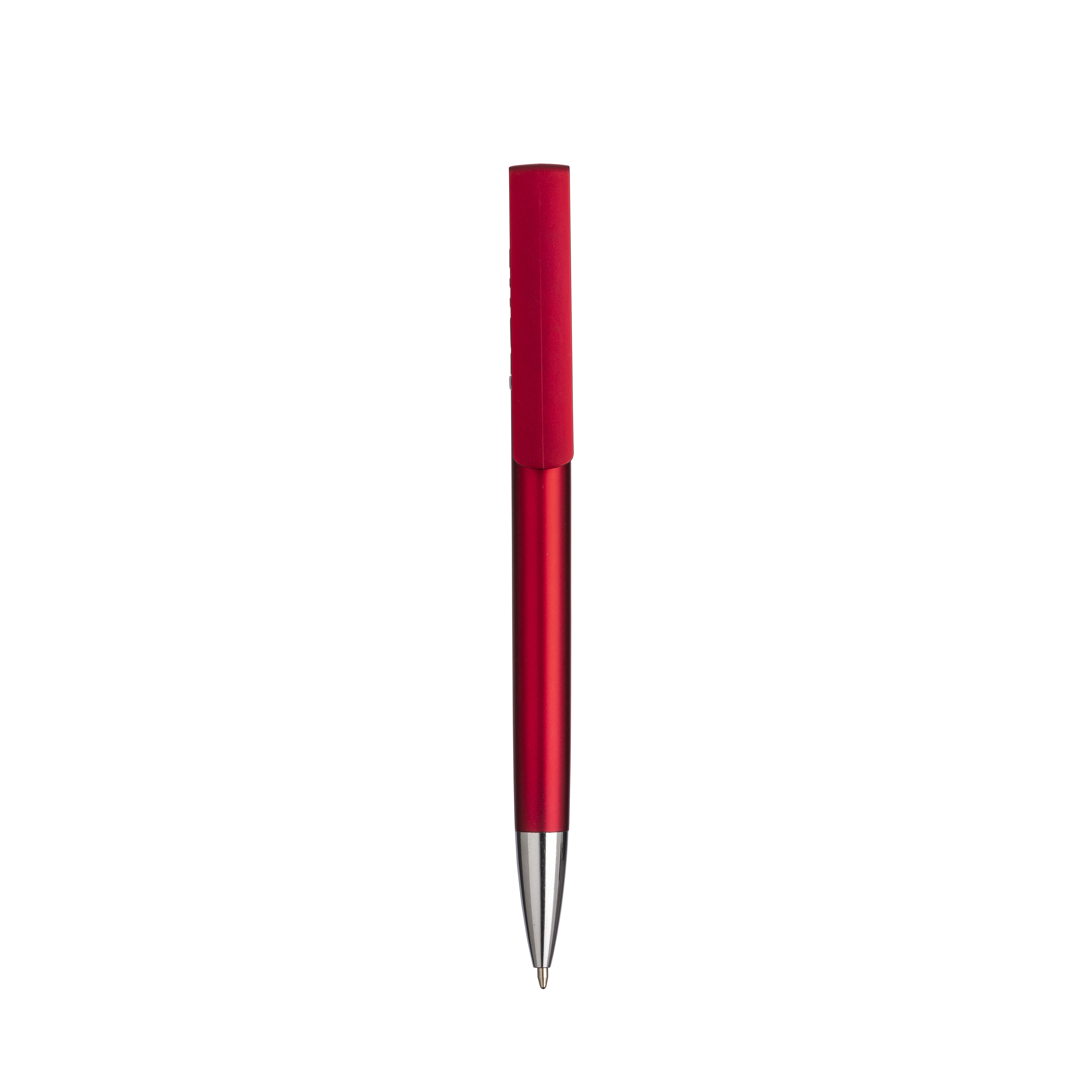Immagine Penna twist in plastica con fusto metallizzato, stand portacellulare