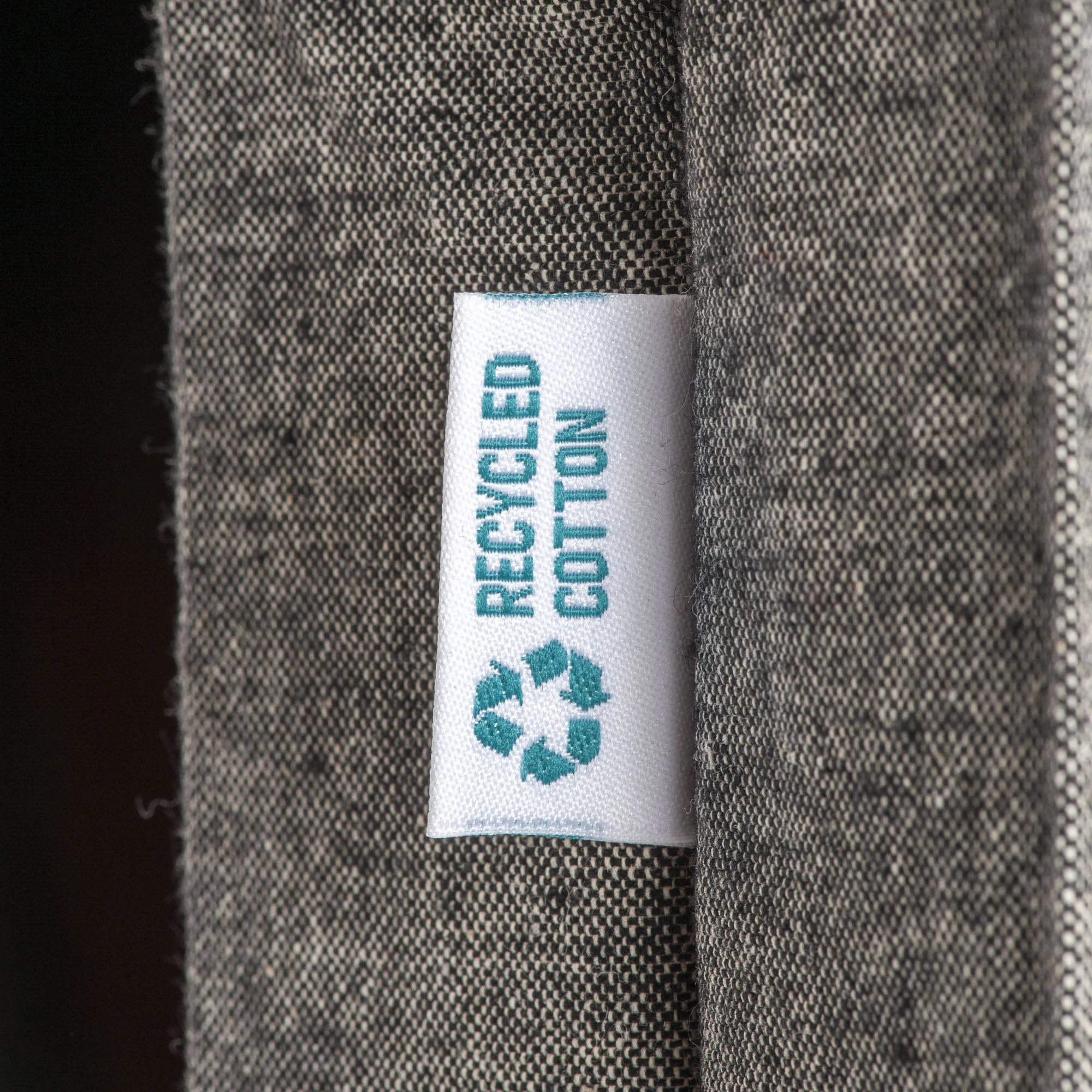 Immagine Shopper in cotone riciclato 190 g/m2, manici lunghi e soffietto