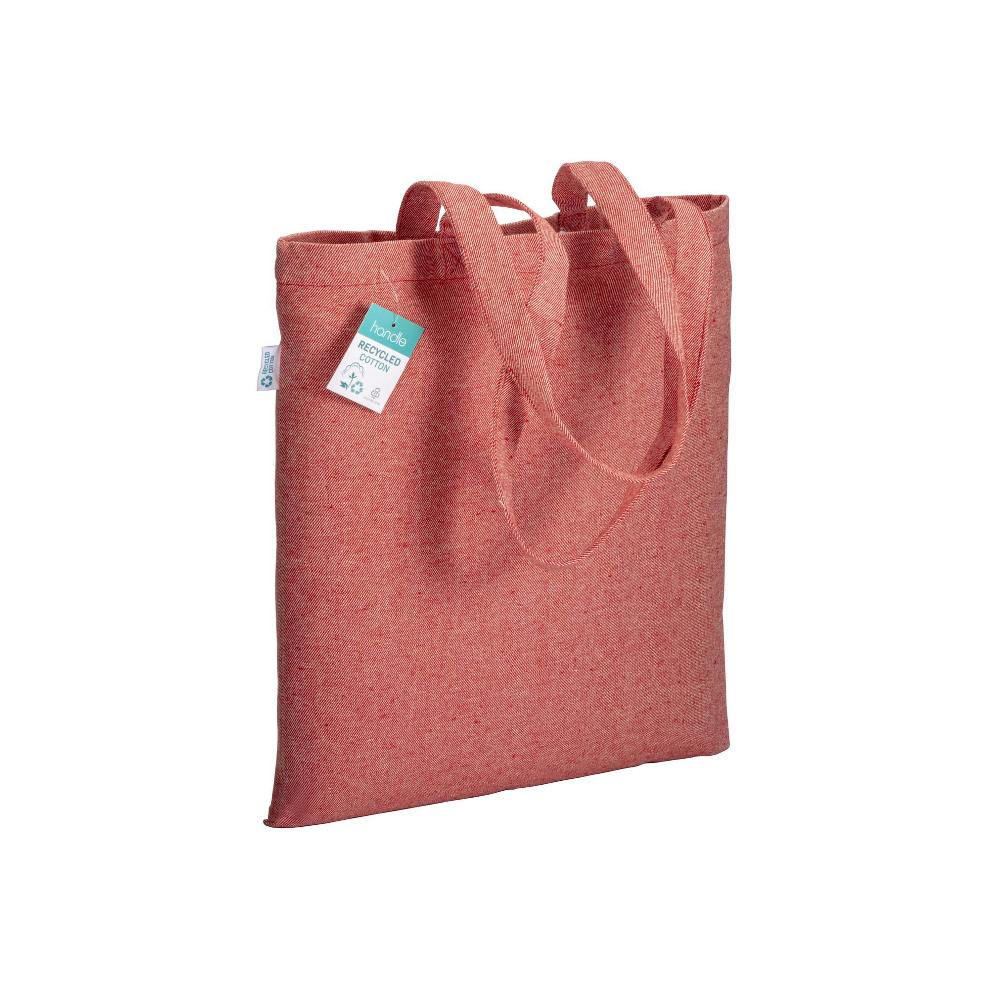 Immagine Shopper in cotone riciclato 280 g/m2, manici lunghi