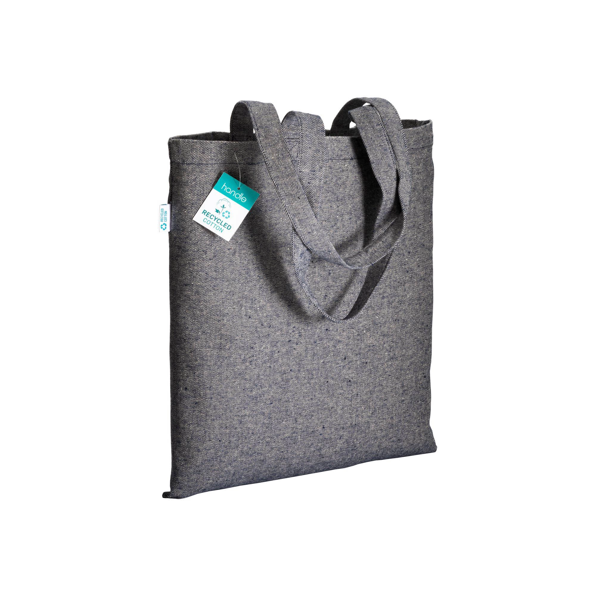 Immagine Shopper in cotone riciclato 280 g/m2, manici lunghi