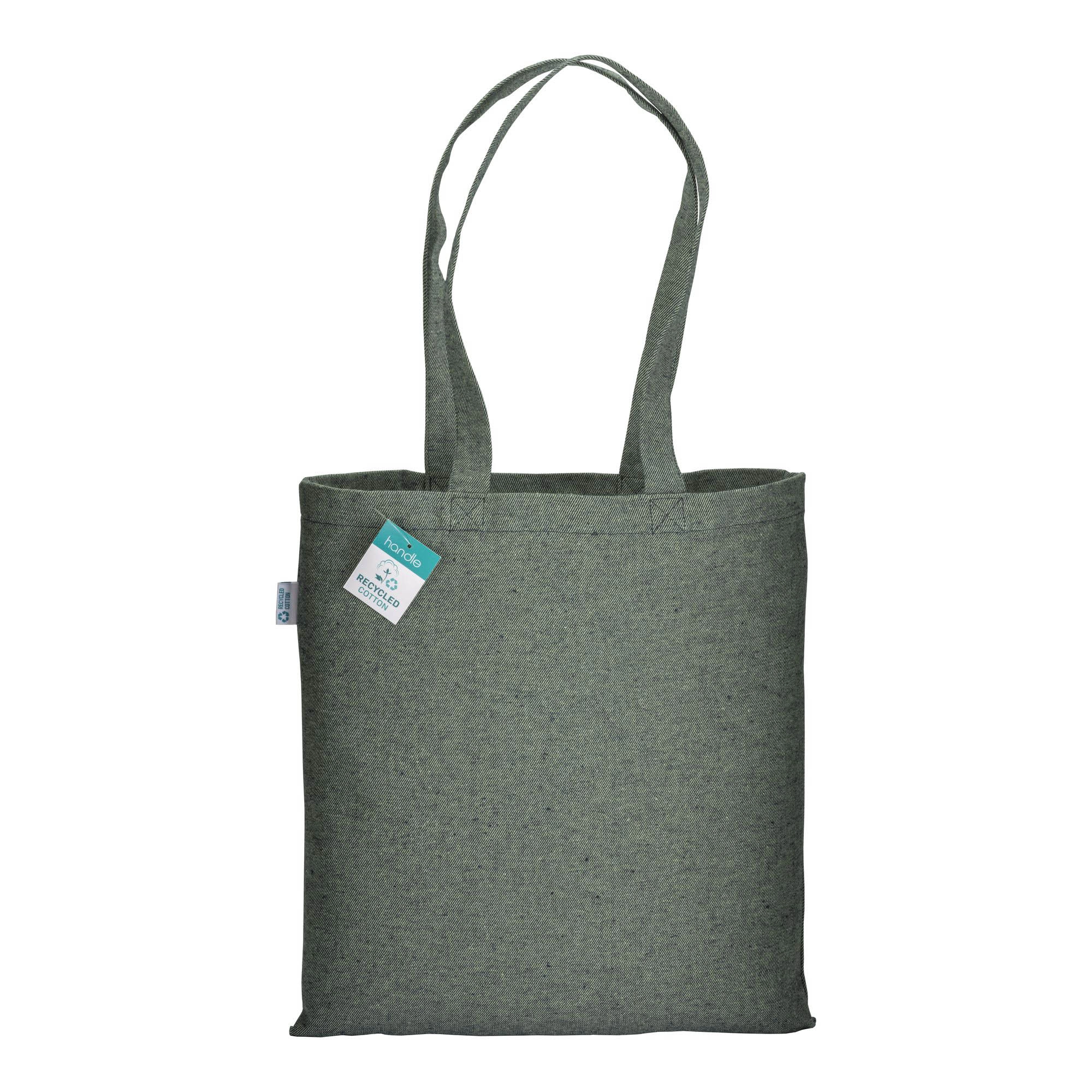 Immagine Shopper in cotone riciclato 280 g/m2, manici lunghi
