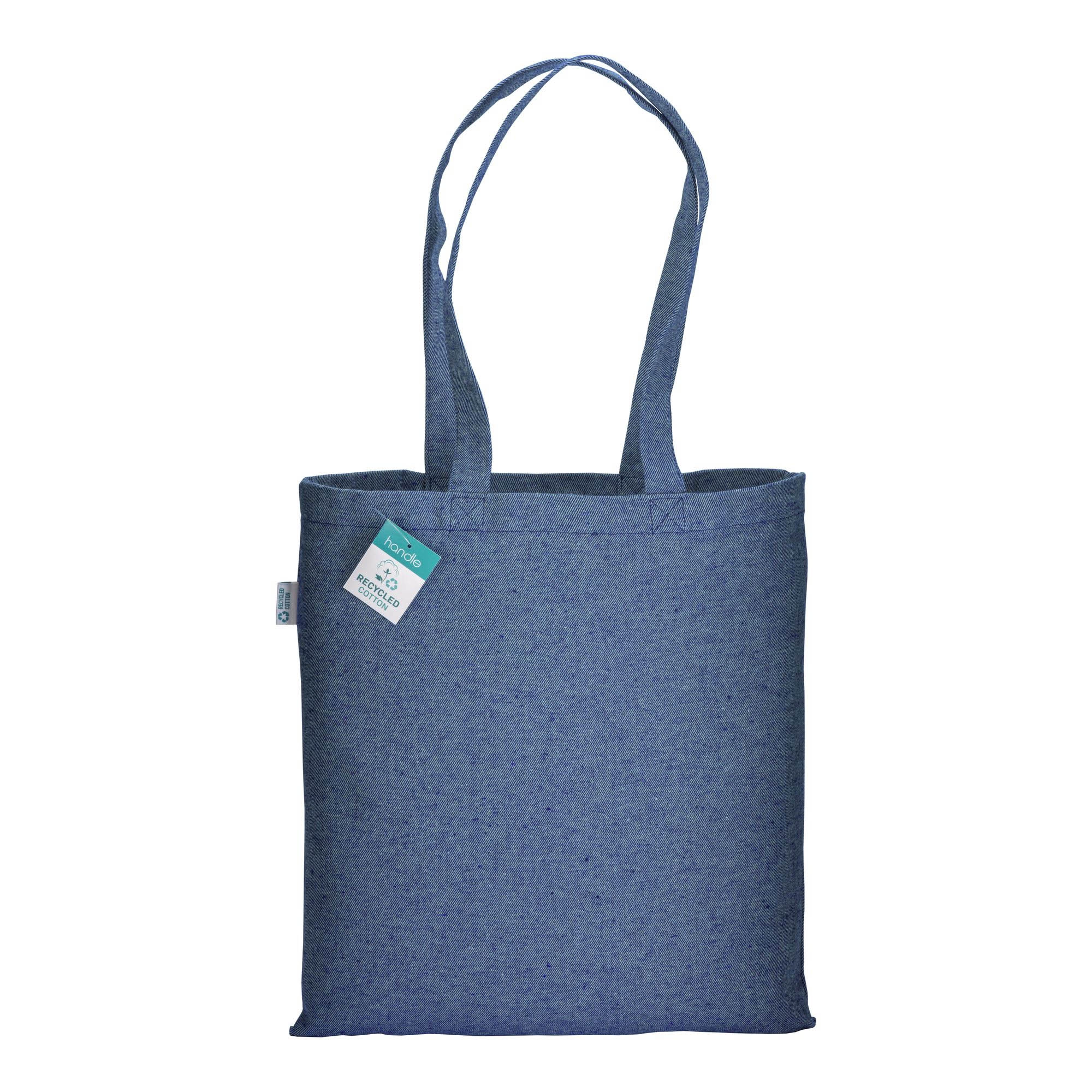 Immagine Shopper in cotone riciclato 280 g/m2, manici lunghi