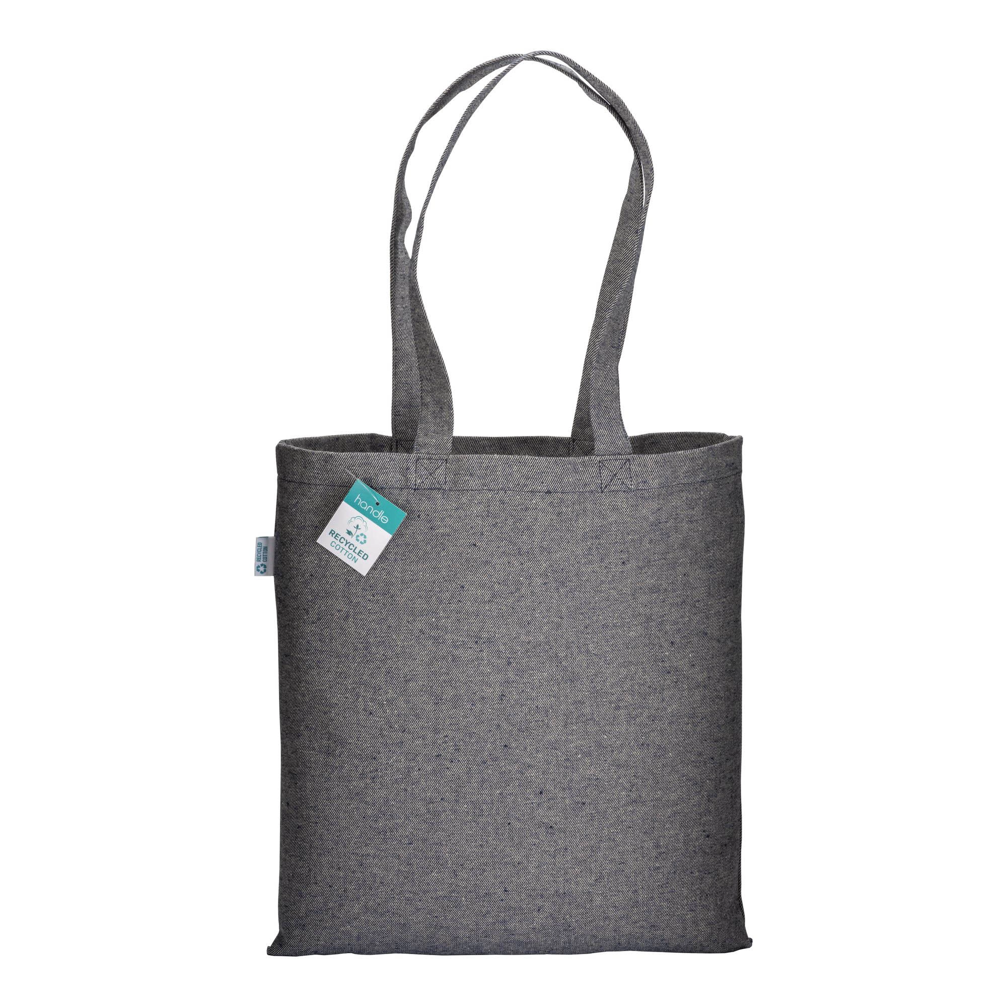 Immagine Shopper in cotone riciclato 280 g/m2, manici lunghi
