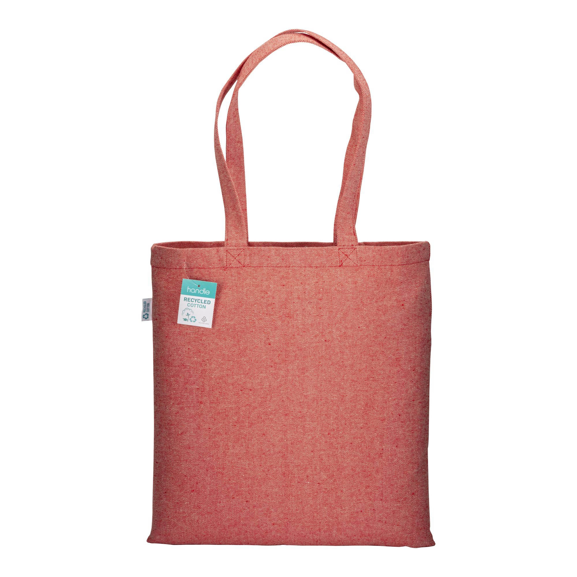 Immagine Shopper in cotone riciclato 280 g/m2, manici lunghi