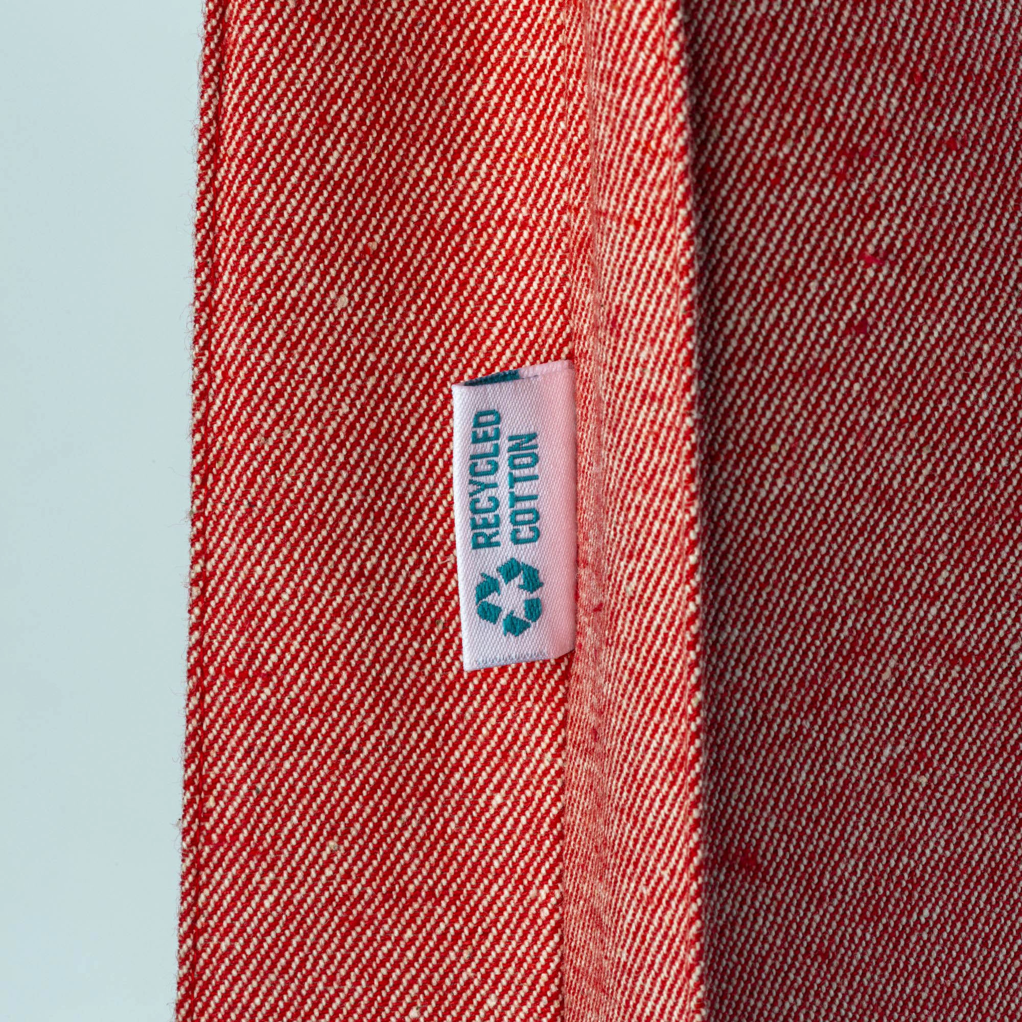 Immagine Shopper in cotone riciclato 280 g/m2, manici lunghi e soffietto