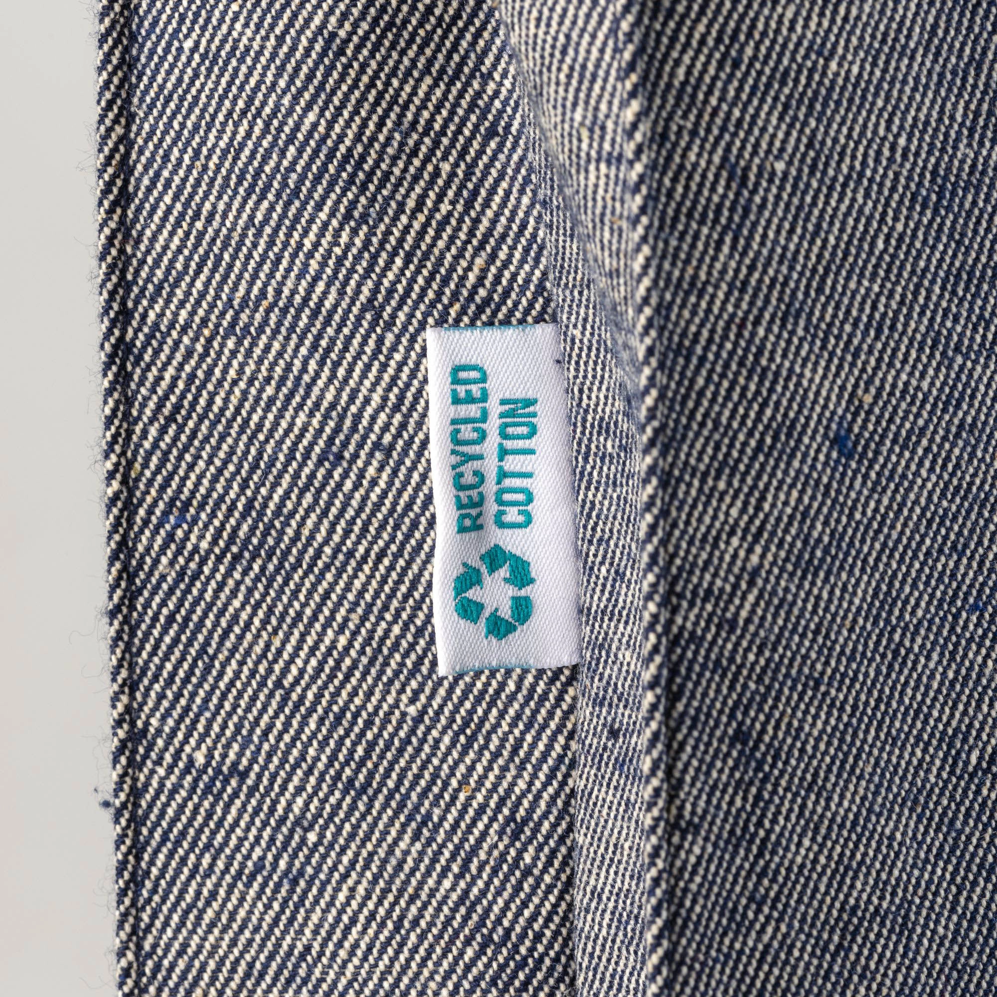 Immagine Shopper in cotone riciclato 280 g/m2, manici lunghi e soffietto