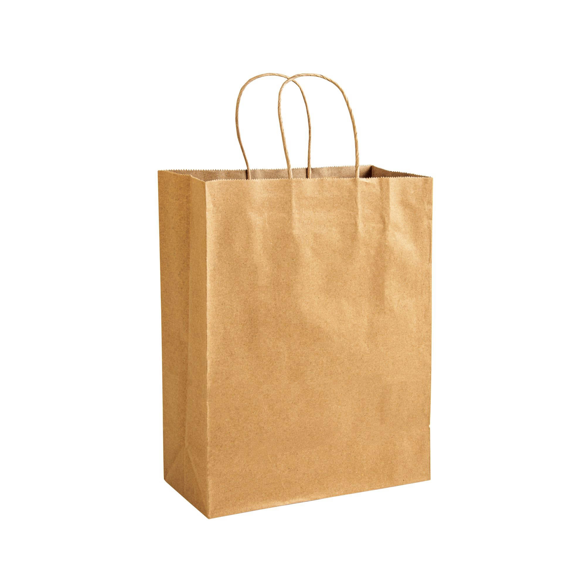 Immagine Shopper in carta riciclata 100 gr/m2 con soffietto