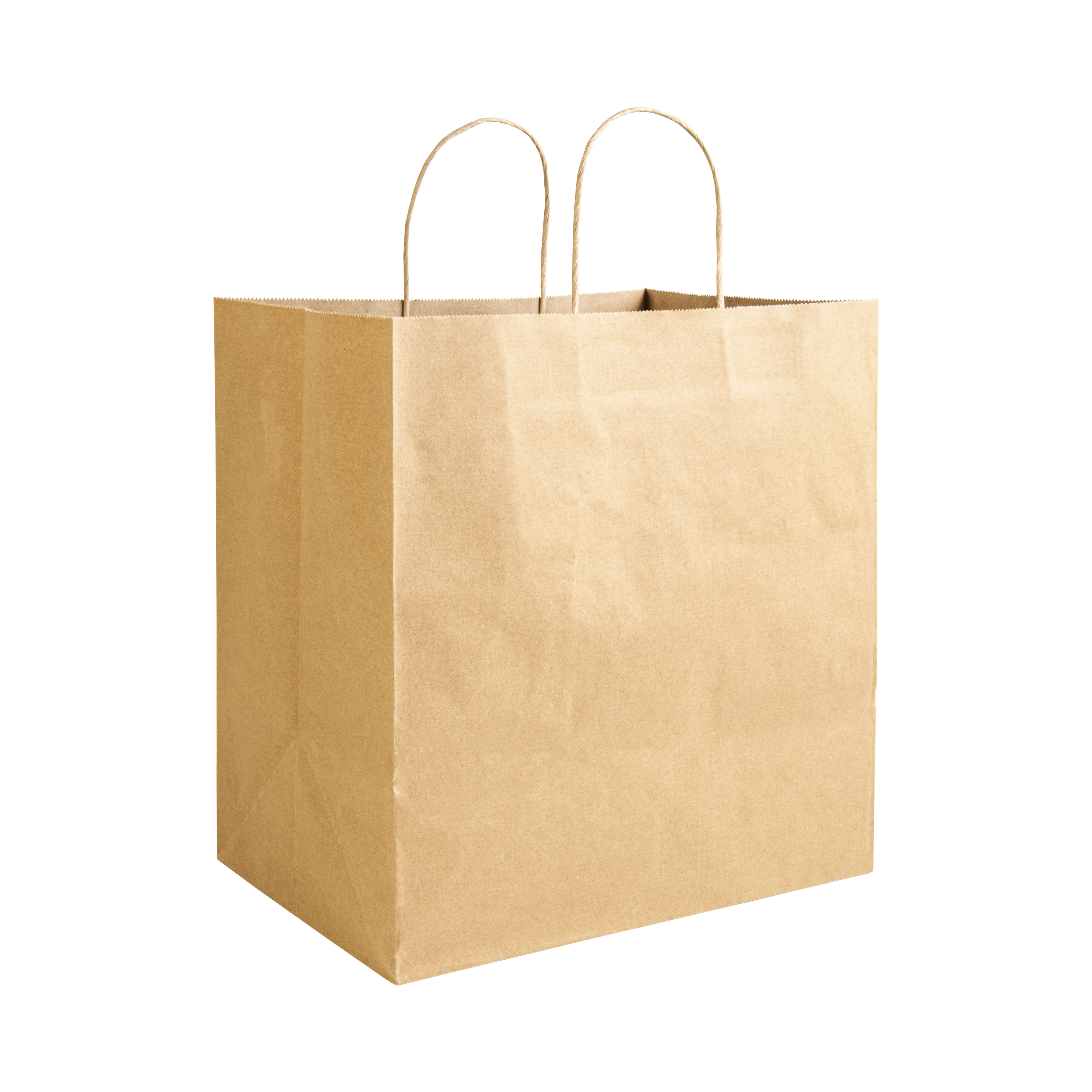 Immagine Shopper in carta riciclata 100 gr/m2 con soffietto