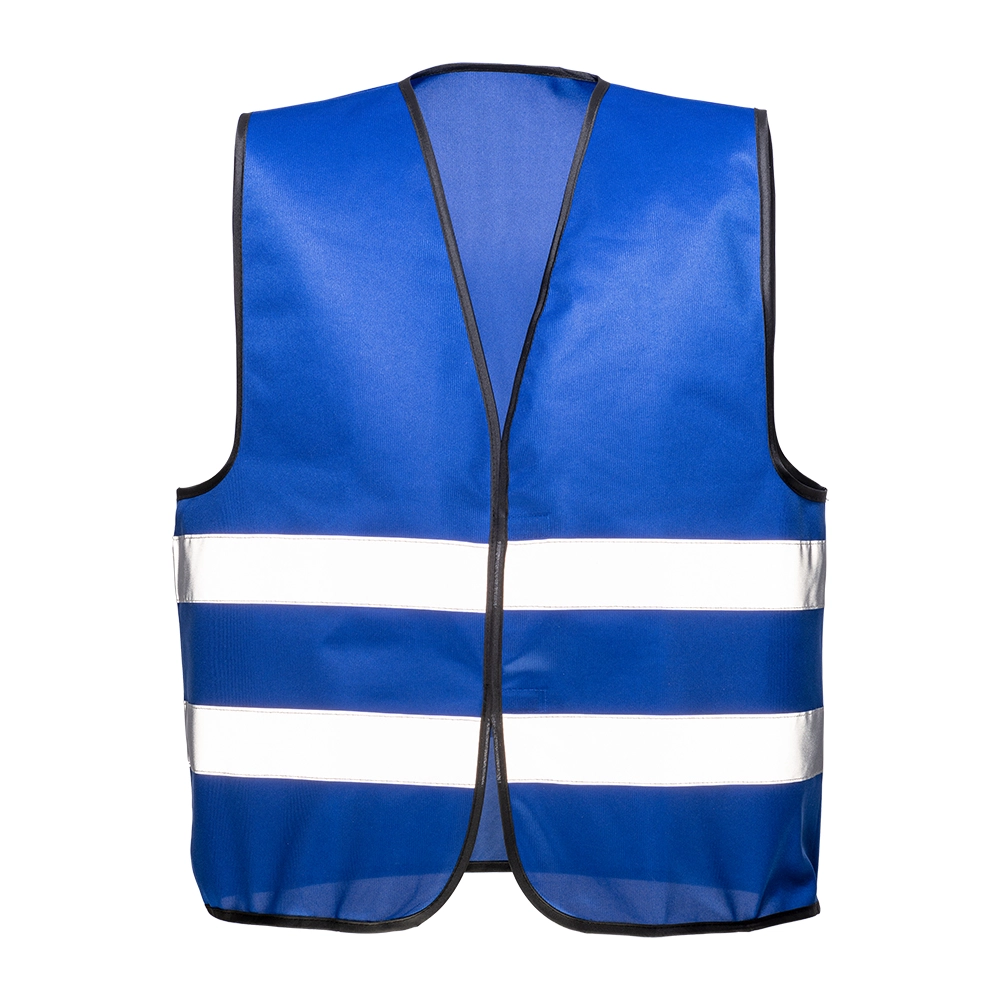 Immagine Gilet promozionale in poliestere con nastro riflettente e chiusura con velcro