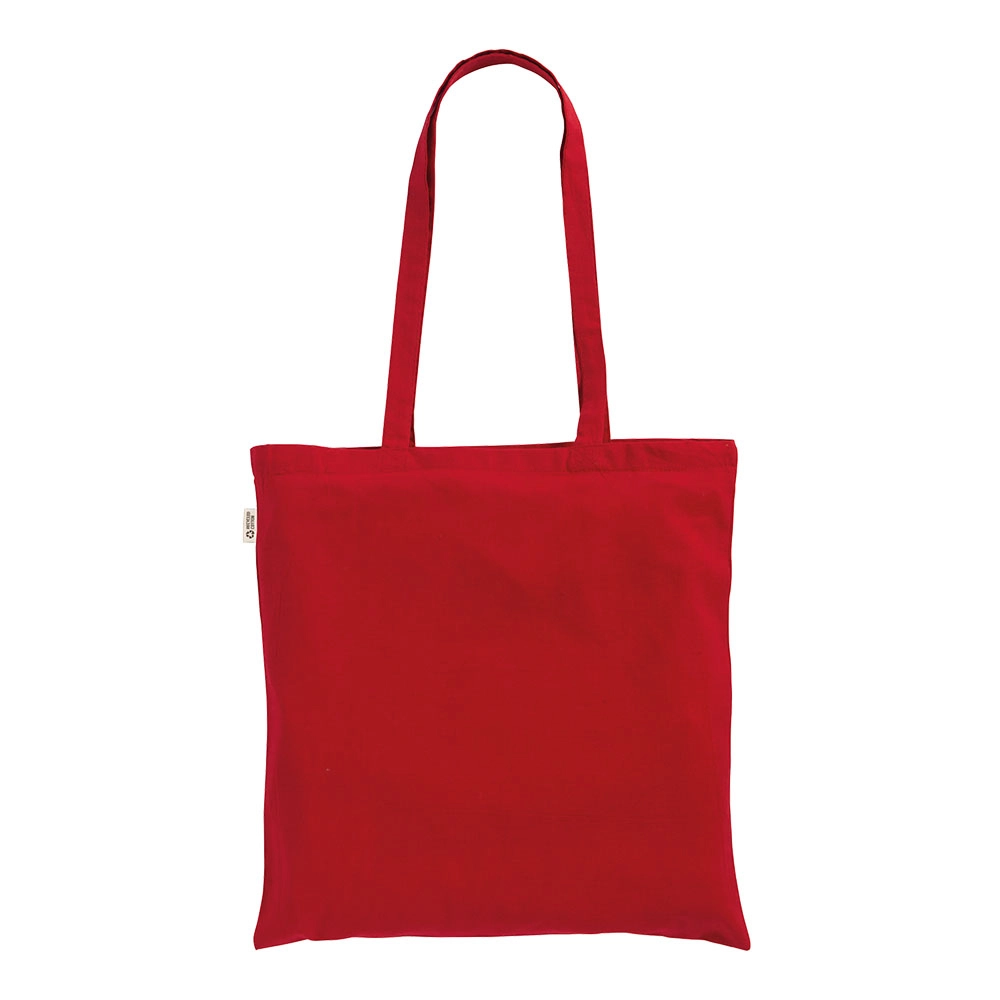 Immagine Shopper in cotone/poliestere riciclato 180 g/m2, manici lunghi