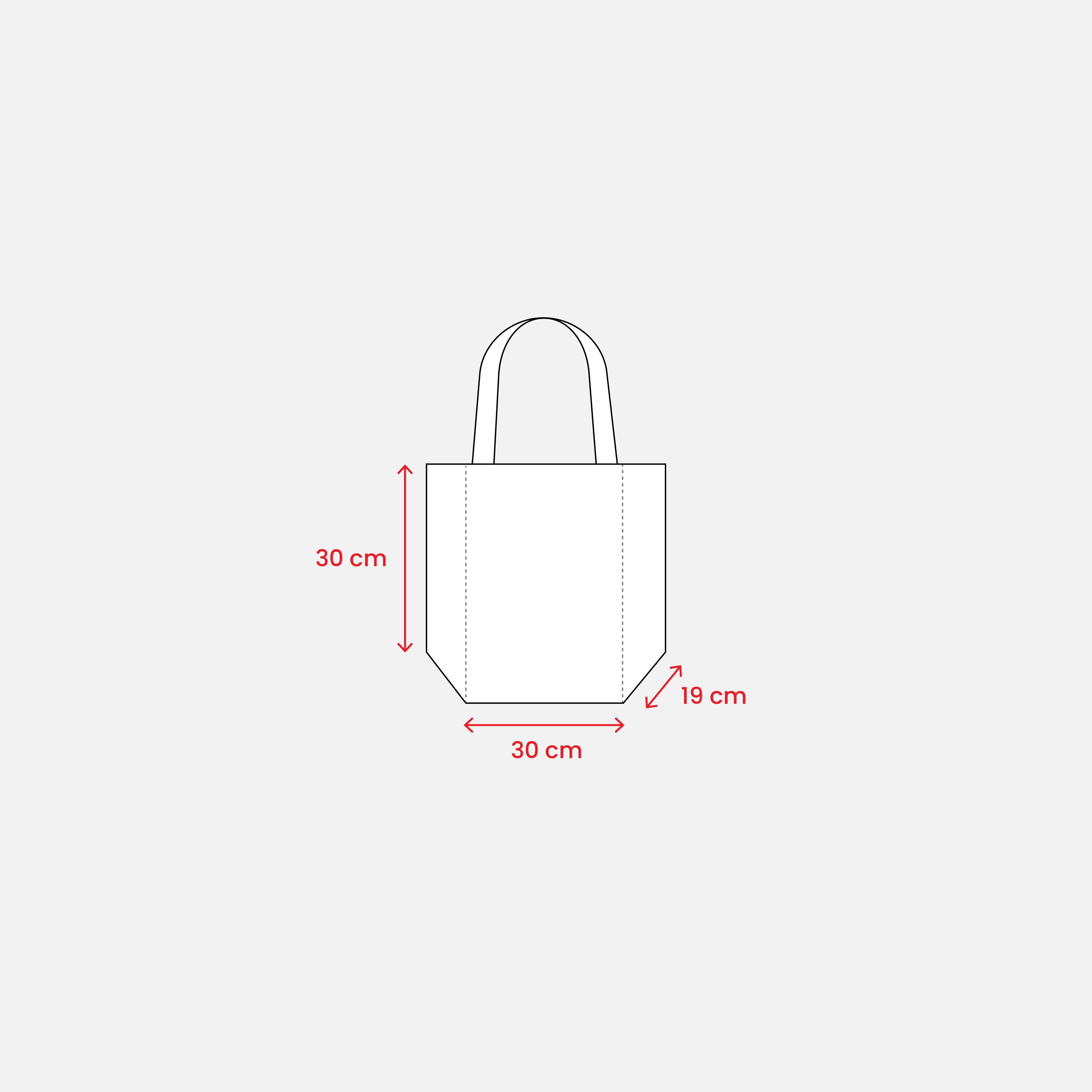 Immagine Mini borsa in juta con manici e inserti colorati