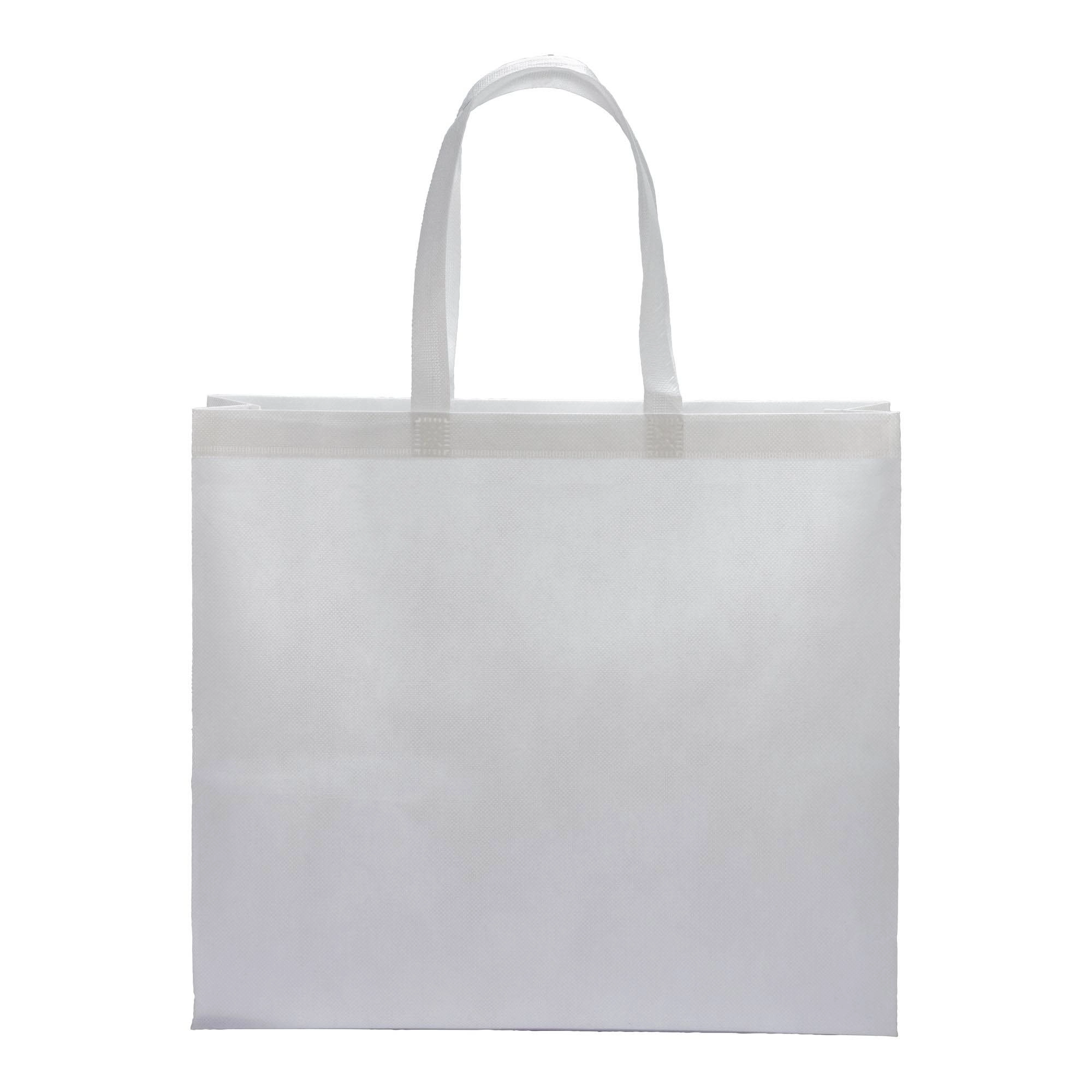 Immagine Shopper termosaldata in R-pet 80 g/ m2 con soffietto