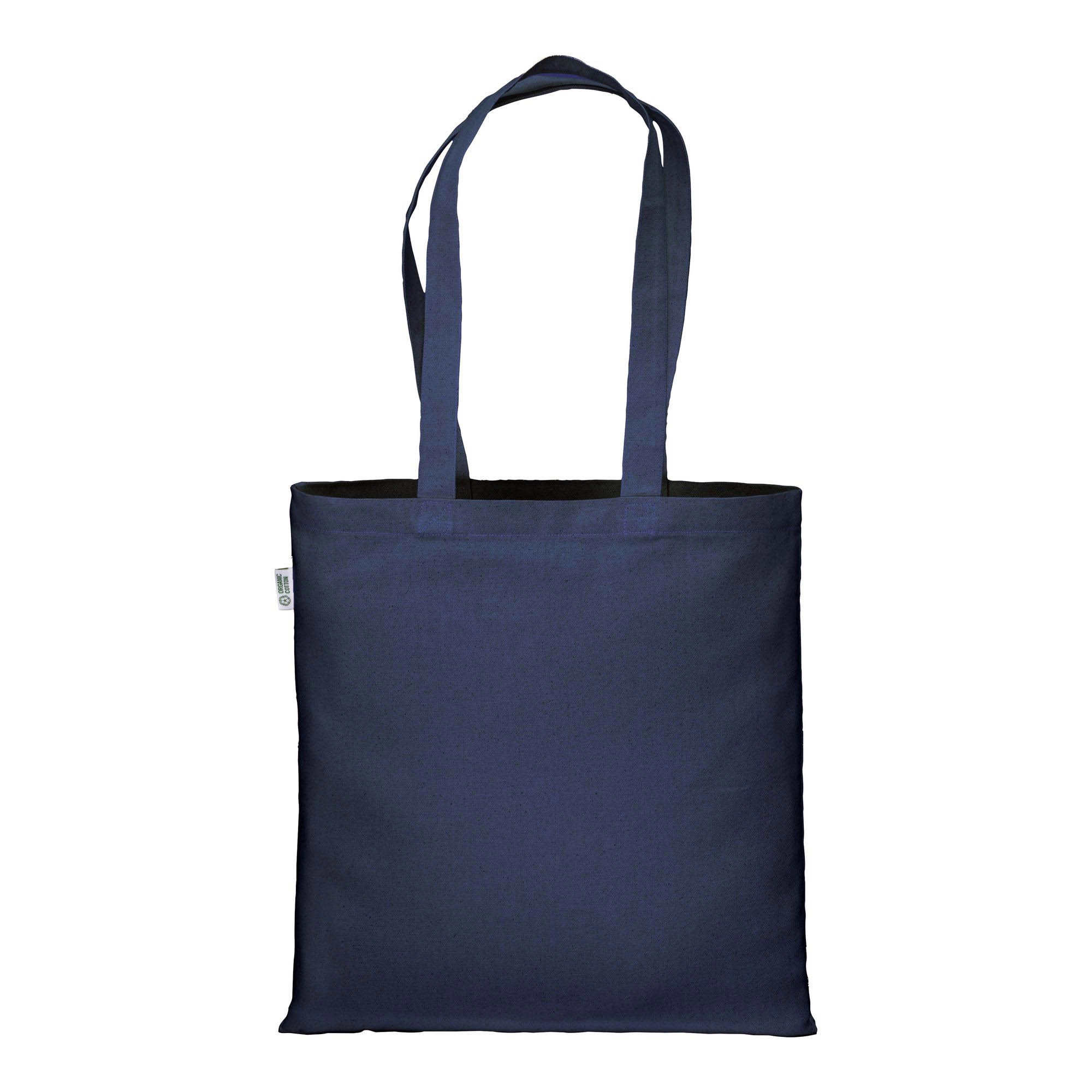 Immagine Shopper in cotone biologico 220 g/m2, manici lunghi