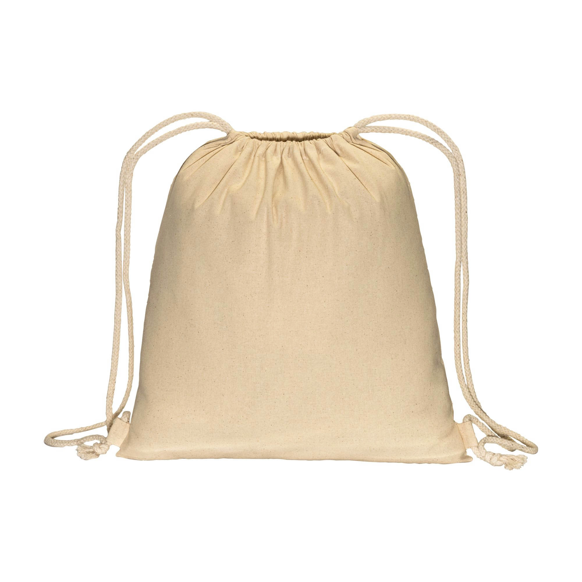 Immagine Zainetto in cotone 180 g/m2, con chiusura a strozzo