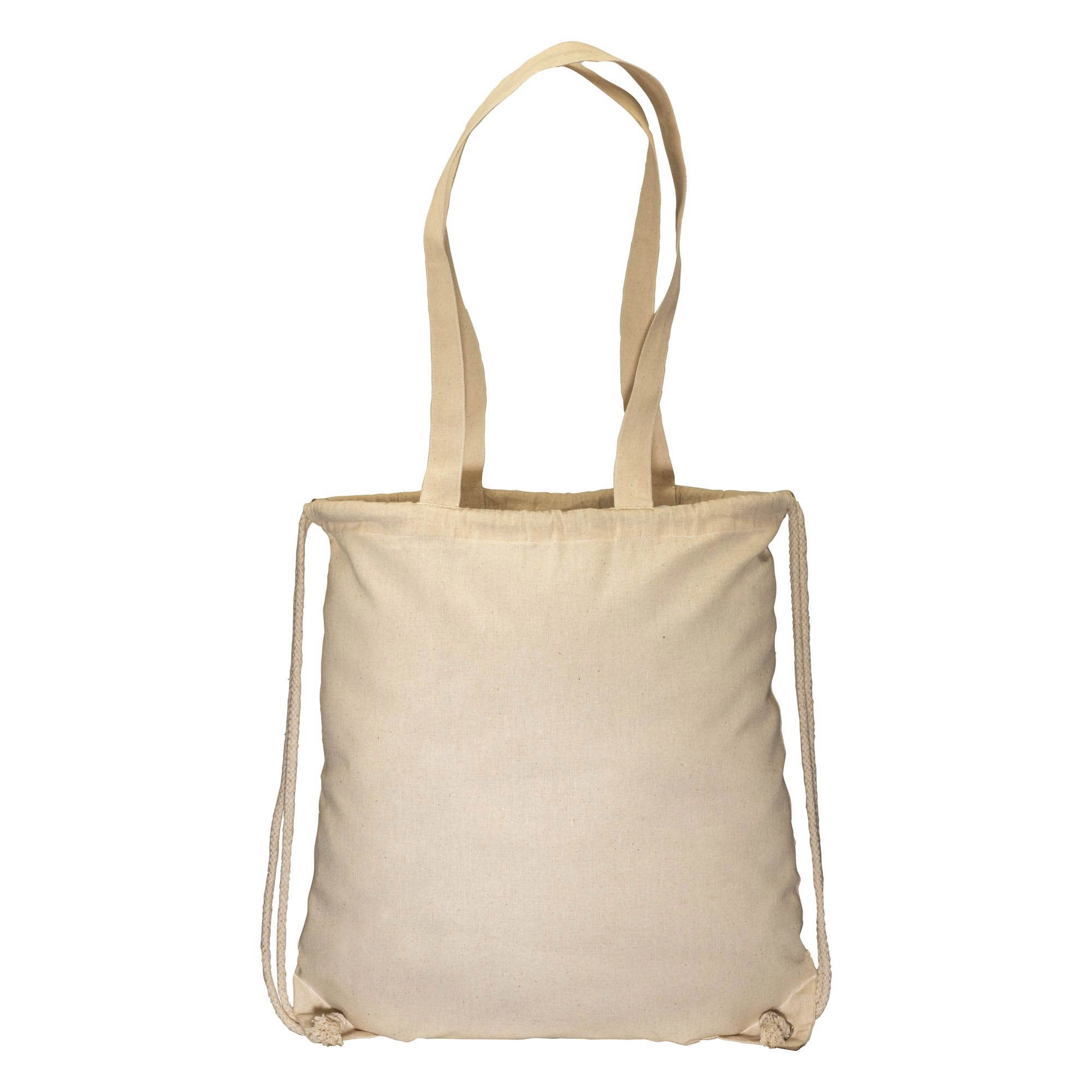 Immagine Zainetto in cotone 135 g/m2, con chiusura a strozzo e manici