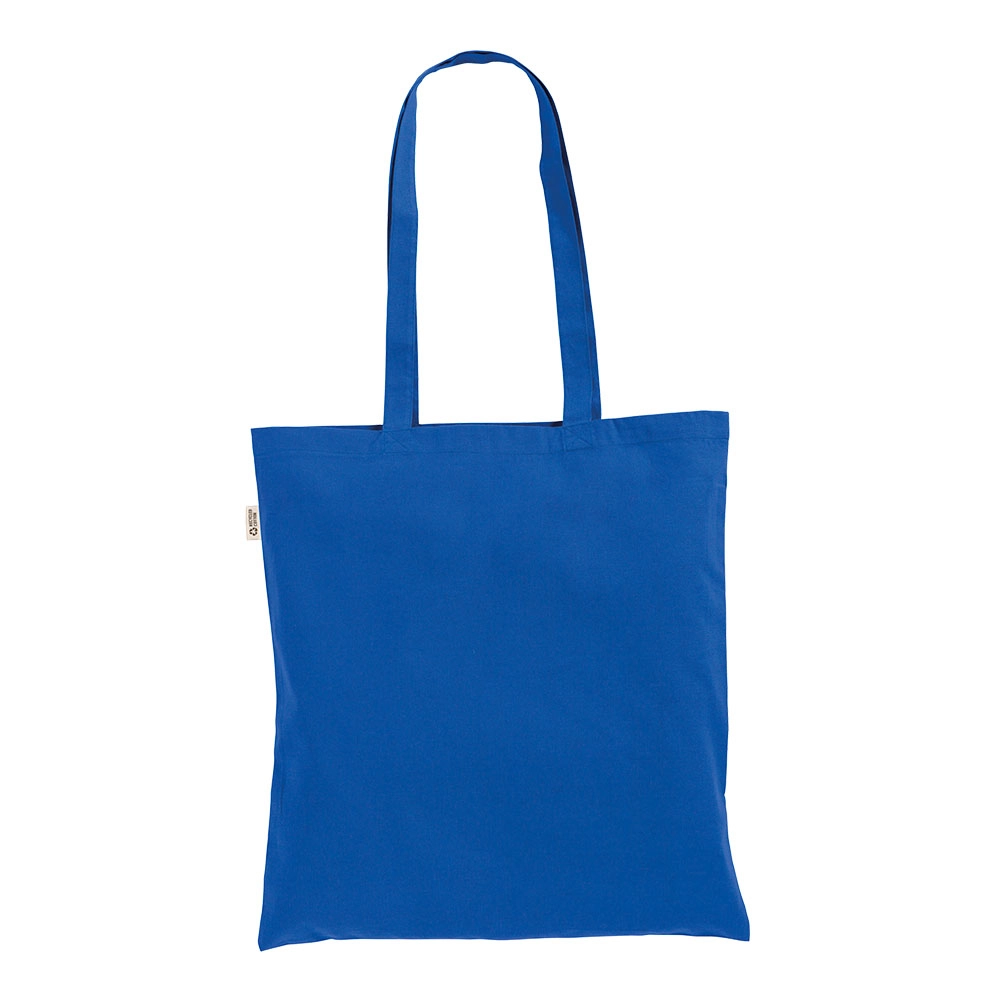 Immagine Borsa shopper in cotone riciclato 120 g/m2, manici lunghi