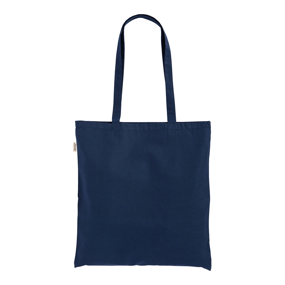 Immagine Borsa shopper in cotone riciclato 120 g/m2, manici lunghi