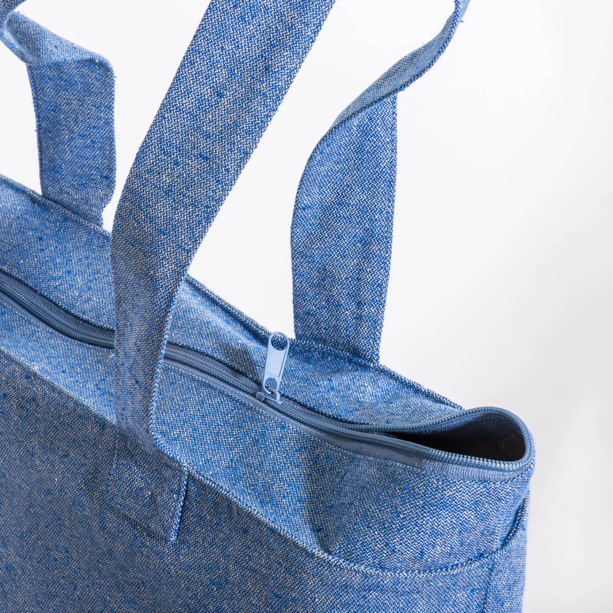 Immagine Shopper con soffietto in cotone riciclato 280 g/m2