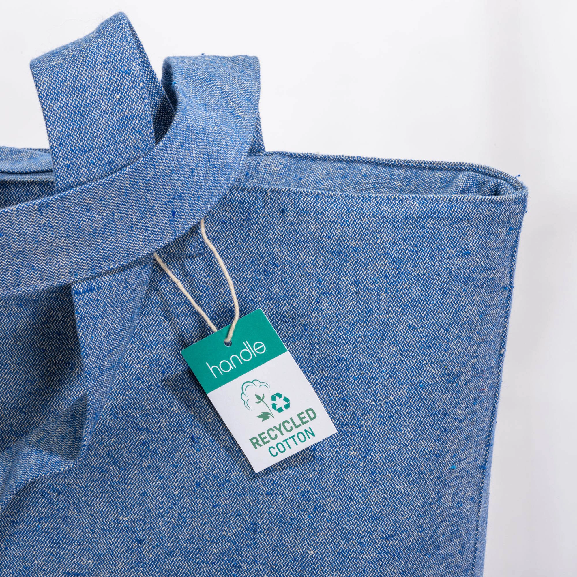 Immagine Shopper con soffietto in cotone riciclato 280 g/m2