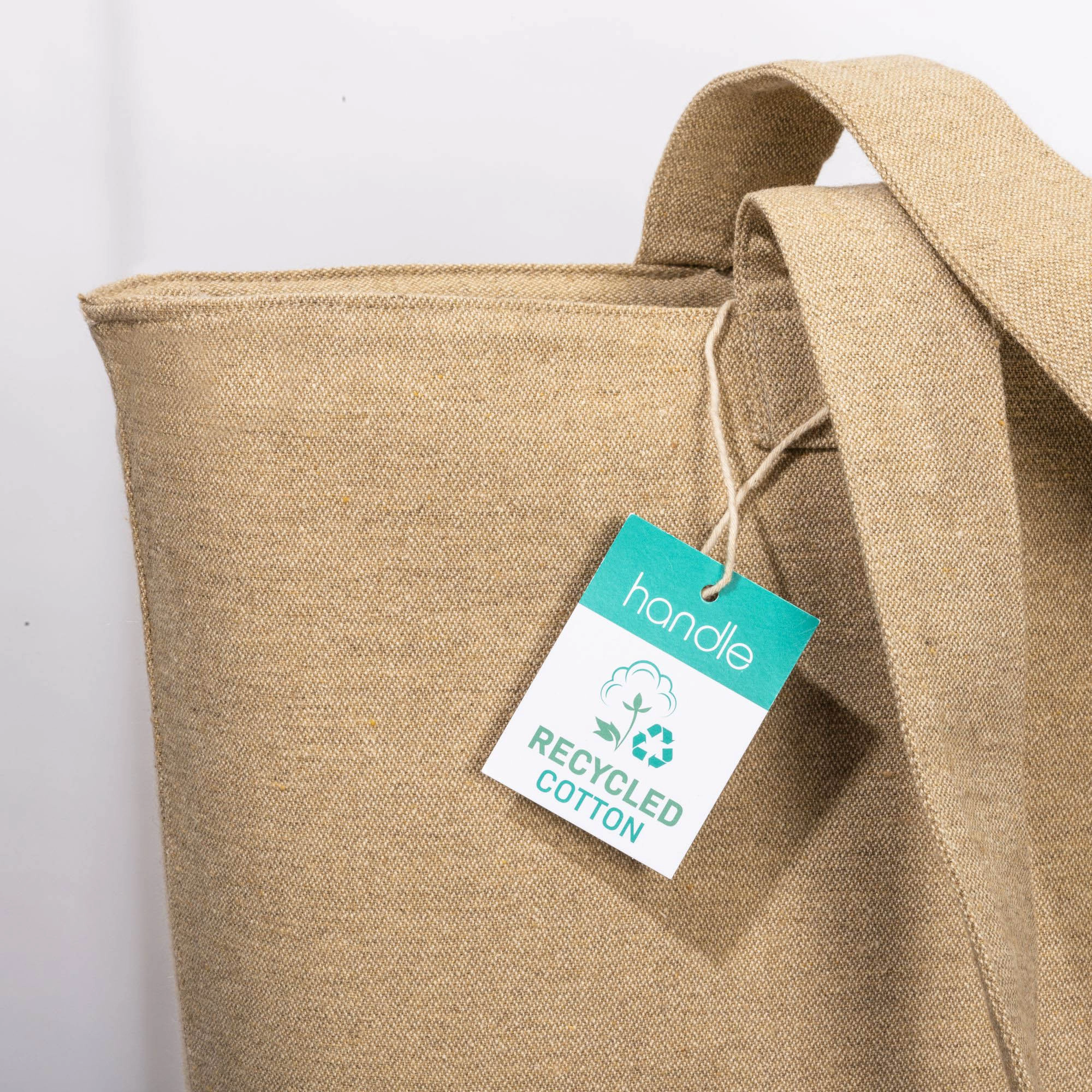 Immagine Shopper con soffietto in cotone riciclato 280 g/m2