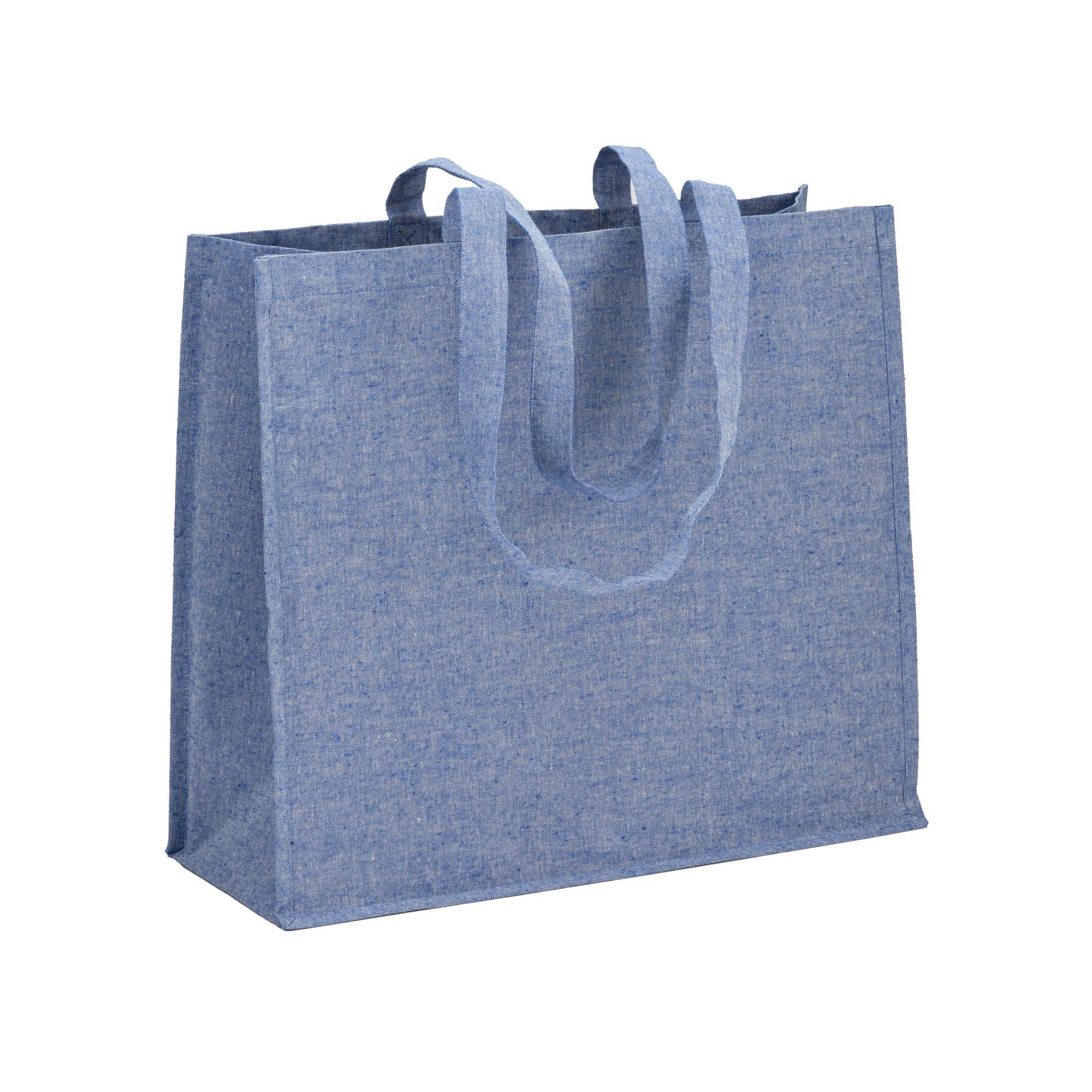 Immagine Shopper in cotone riciclato 120 g/m2 con interno laminato in PP