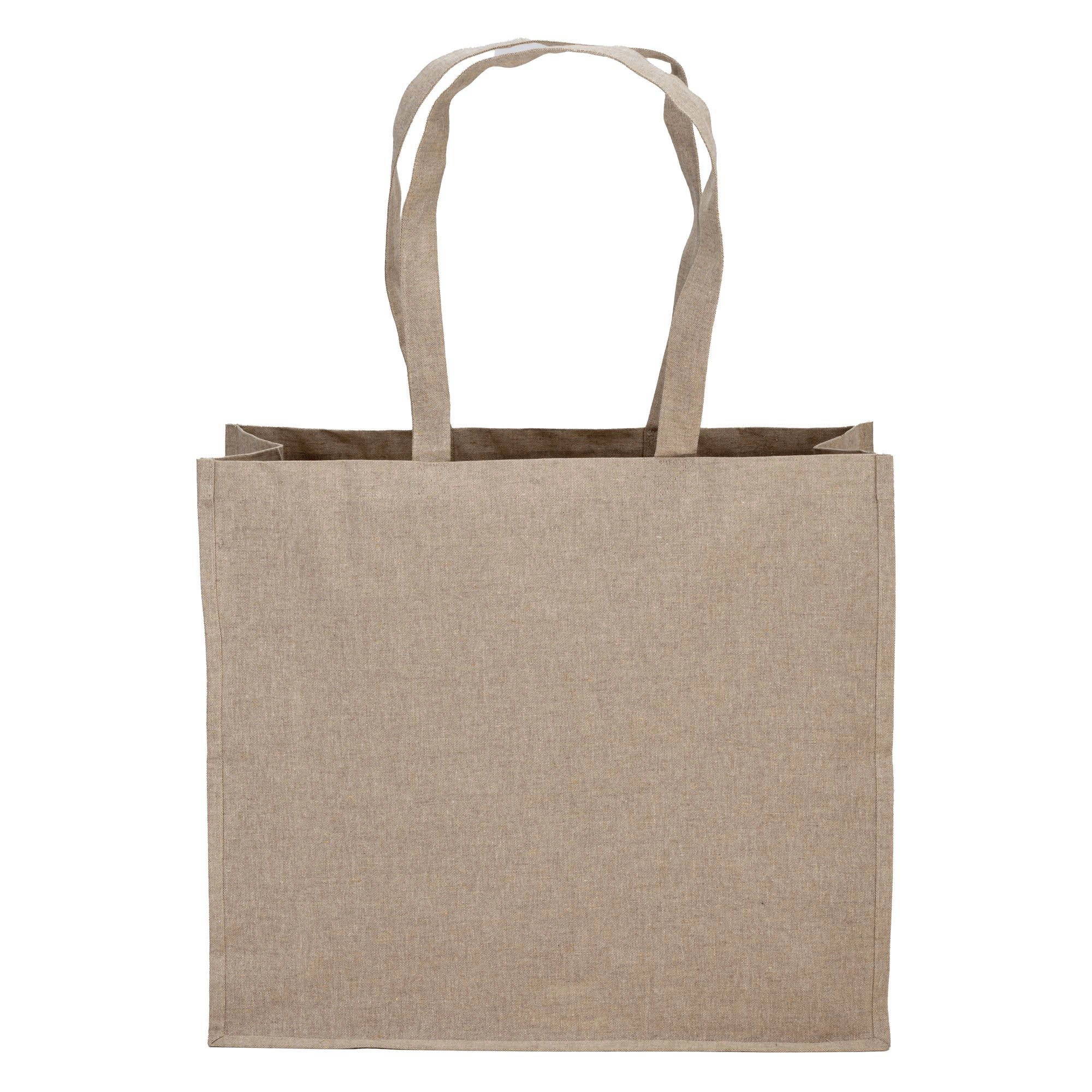 Immagine Shopper in cotone riciclato 120 g/m2 con interno laminato in PP