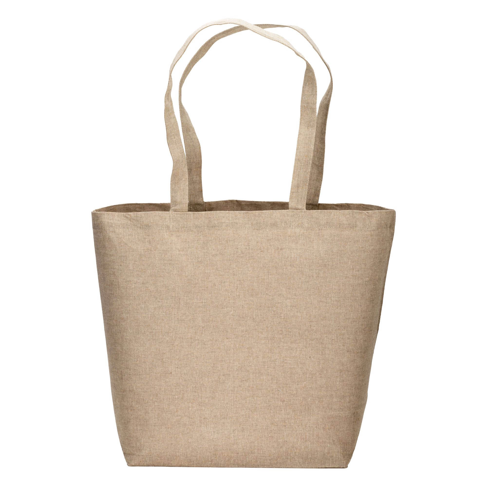 Immagine Shopper in cotone riciclato 120 g/m2 con interno laminato in PP